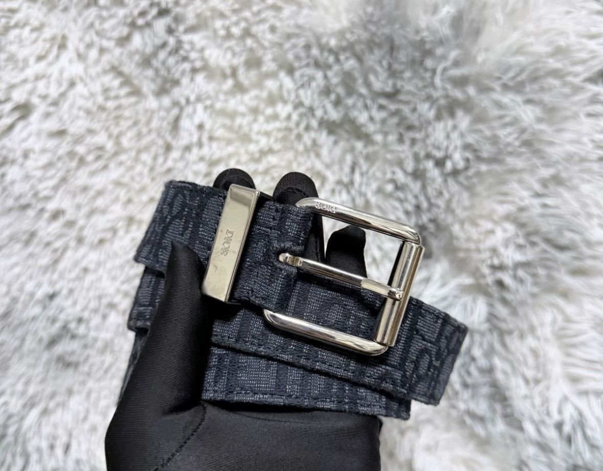 Dior dior black woven leather belt size 95. Size ONE SIZE - 2 Thumbnail