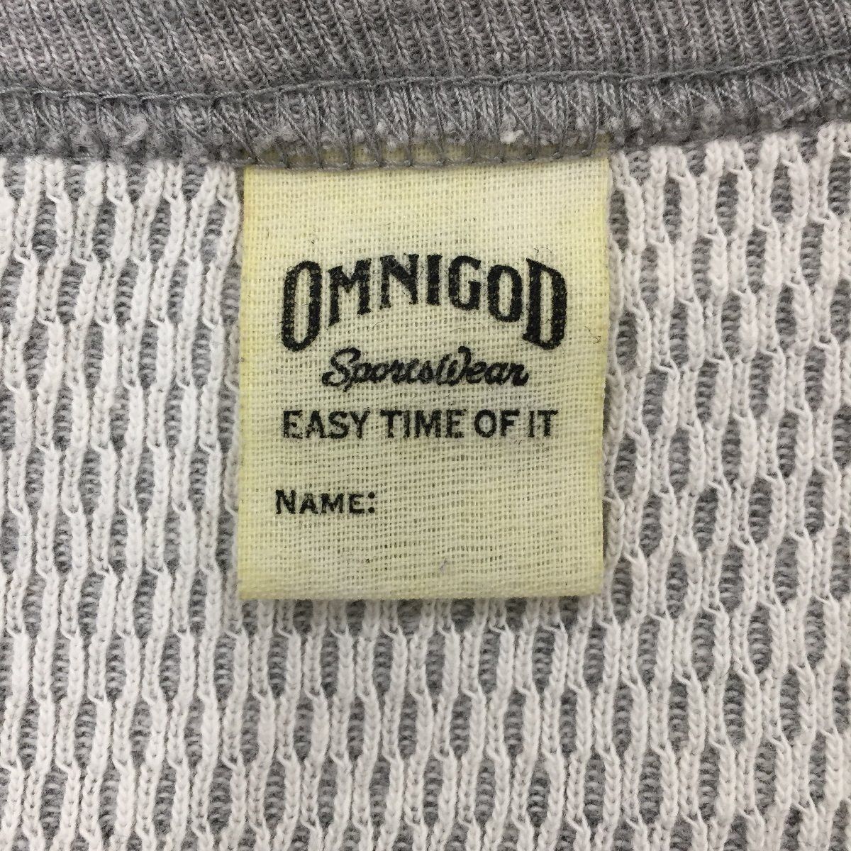 OMNIGOD Omnigod Elbow patch Thermal Henley Waffle longsleeve tee Size US L / EU 52-54 / 3 - 5 Thumbnail