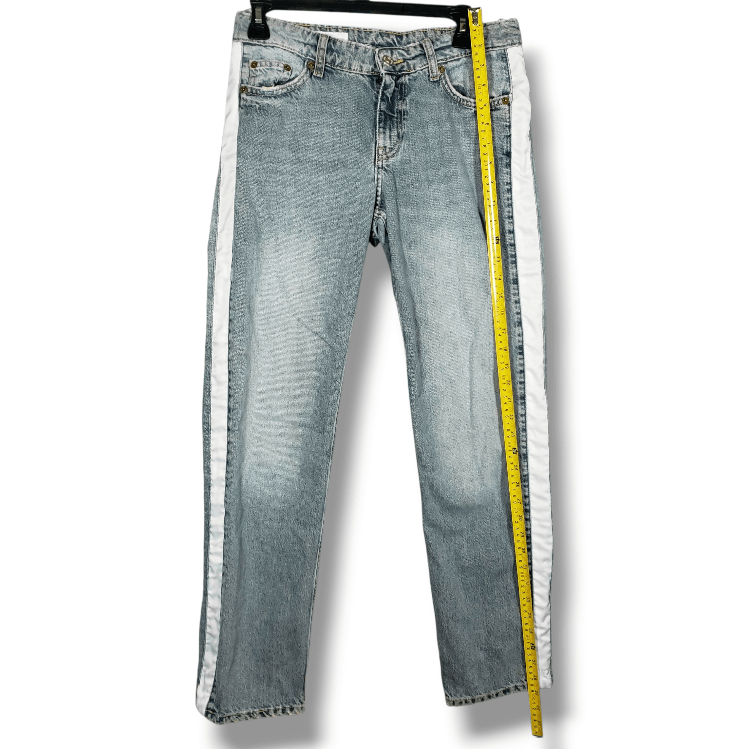 Zara ZARA Y2K Low Rise Straight Leg Denim Jeans US 4 Size 30" / US 8 / IT 44 - 5 Thumbnail