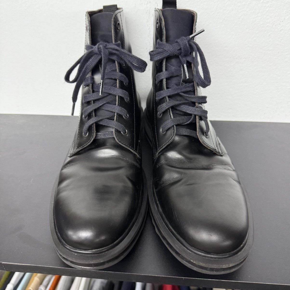 If Six Was Nine Stefano Rossi Eva Mid Combat Leather Boot Size US 9 / EU 42 - 5 Thumbnail