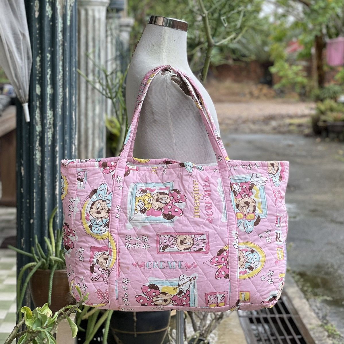 Cartoon Network × Disney Minnie Mouse Full Print Large Tote Bag Size ONE SIZE - 1 Thumbnail