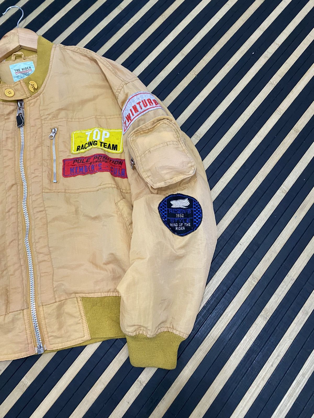 Japanese Brand × Vintage Vintage Top Racing Team Twin Turbo Bomber Jacket Size US L / EU 52-54 / 3 - 11 Thumbnail