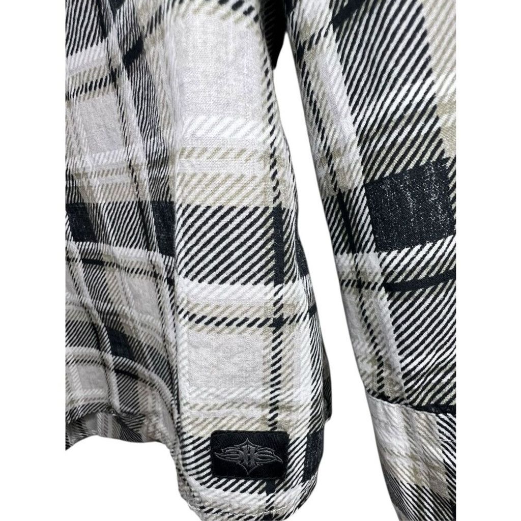 Harley Davidson Harley Davidson Plaid Pearl Button Up Long Sleeve Shirt Size US XXL / EU 58 / 5 - 2 Thumbnail