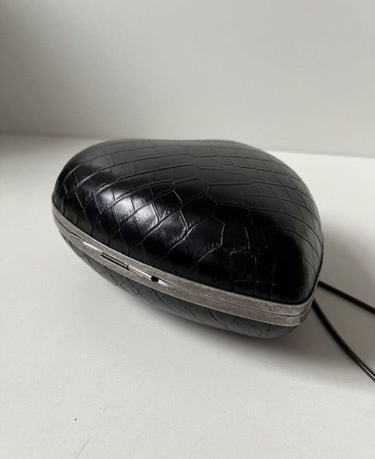 Saint Laurent Paris Saint Laurent Paris Love Box Croc Effect Leather Bag Clutch Size ONE SIZE - 5 Thumbnail