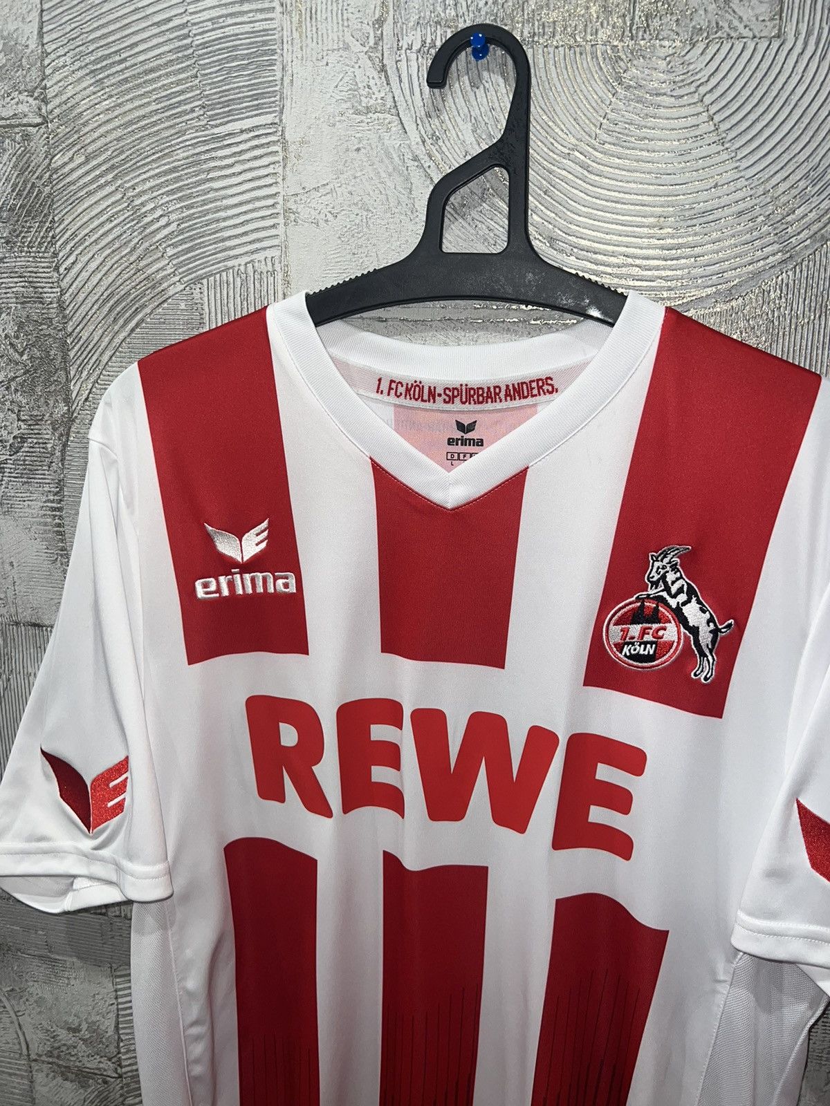 Erima × Vintage 1 Fc Koln Erima Rewe Jersey White Red Heintz 3 Size US L / EU 52-54 / 3 - 2 Thumbnail