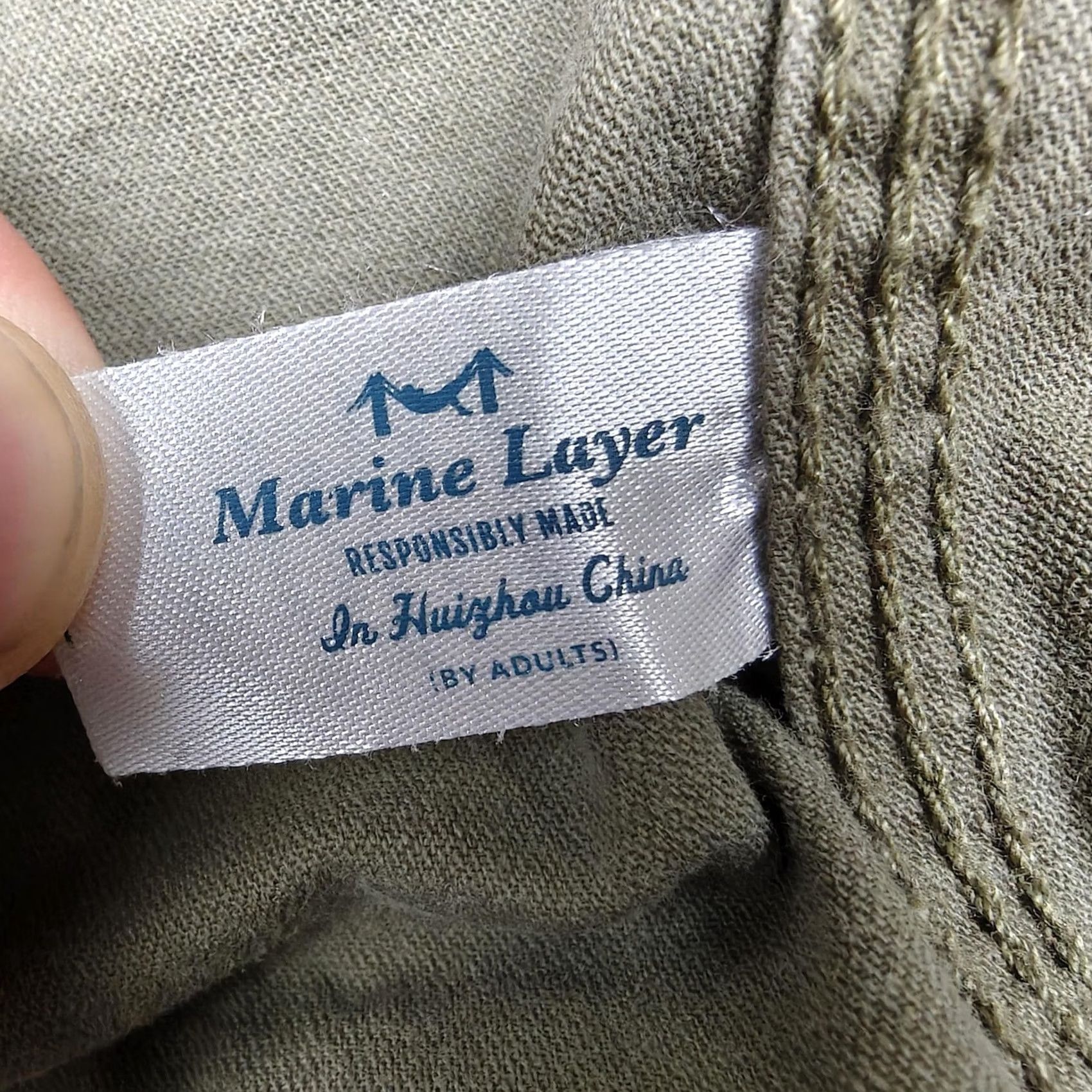 Marine Layer Marine Layer Jacket Mens M Beige Canvas Military Field Full Zip Pockets Size US M / EU 48-50 / 2 - 5 Thumbnail