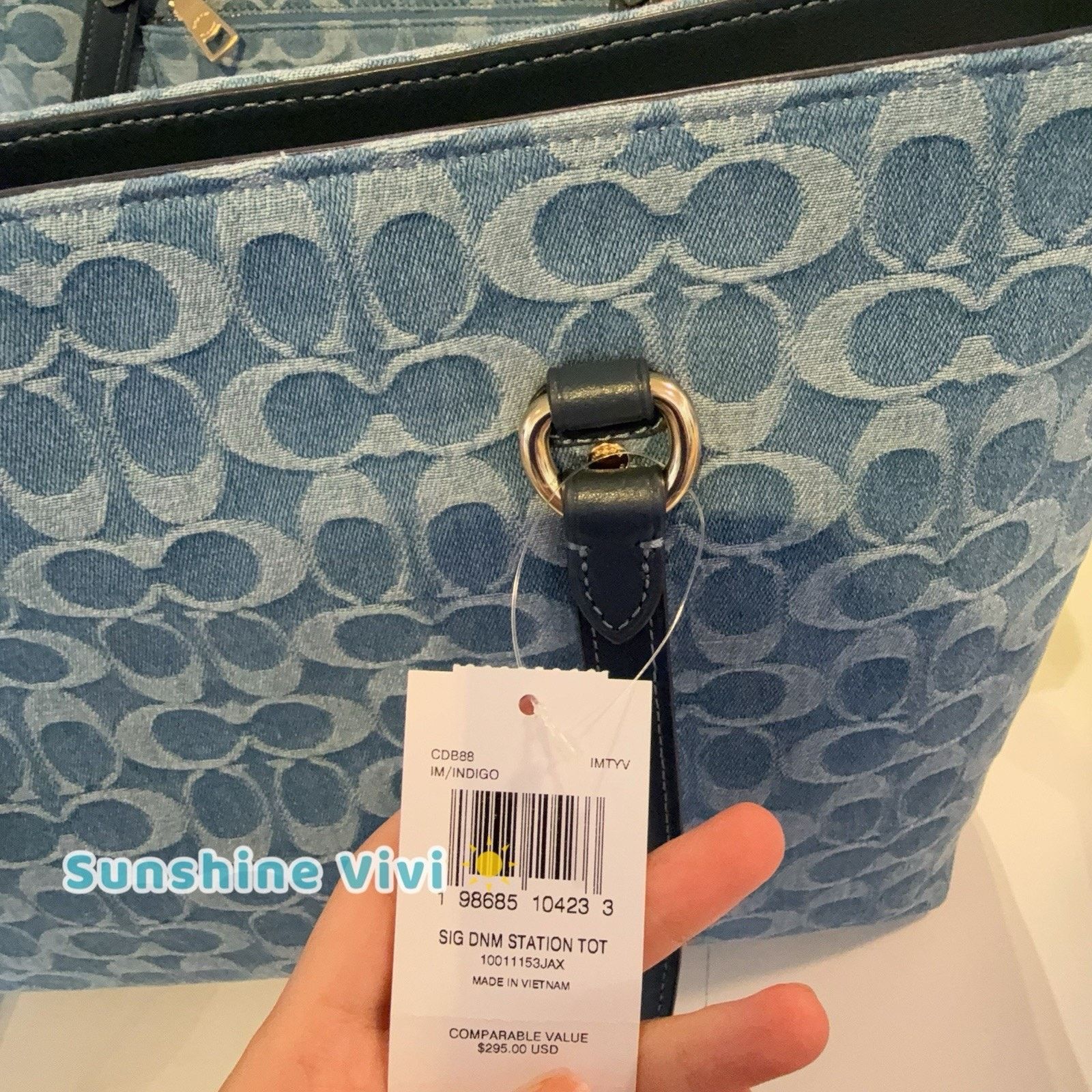 Coach NWT Bundle Coach Station Tote CDB88 Swagger Chain CAX00 Gold Size ONE SIZE - 14 Thumbnail