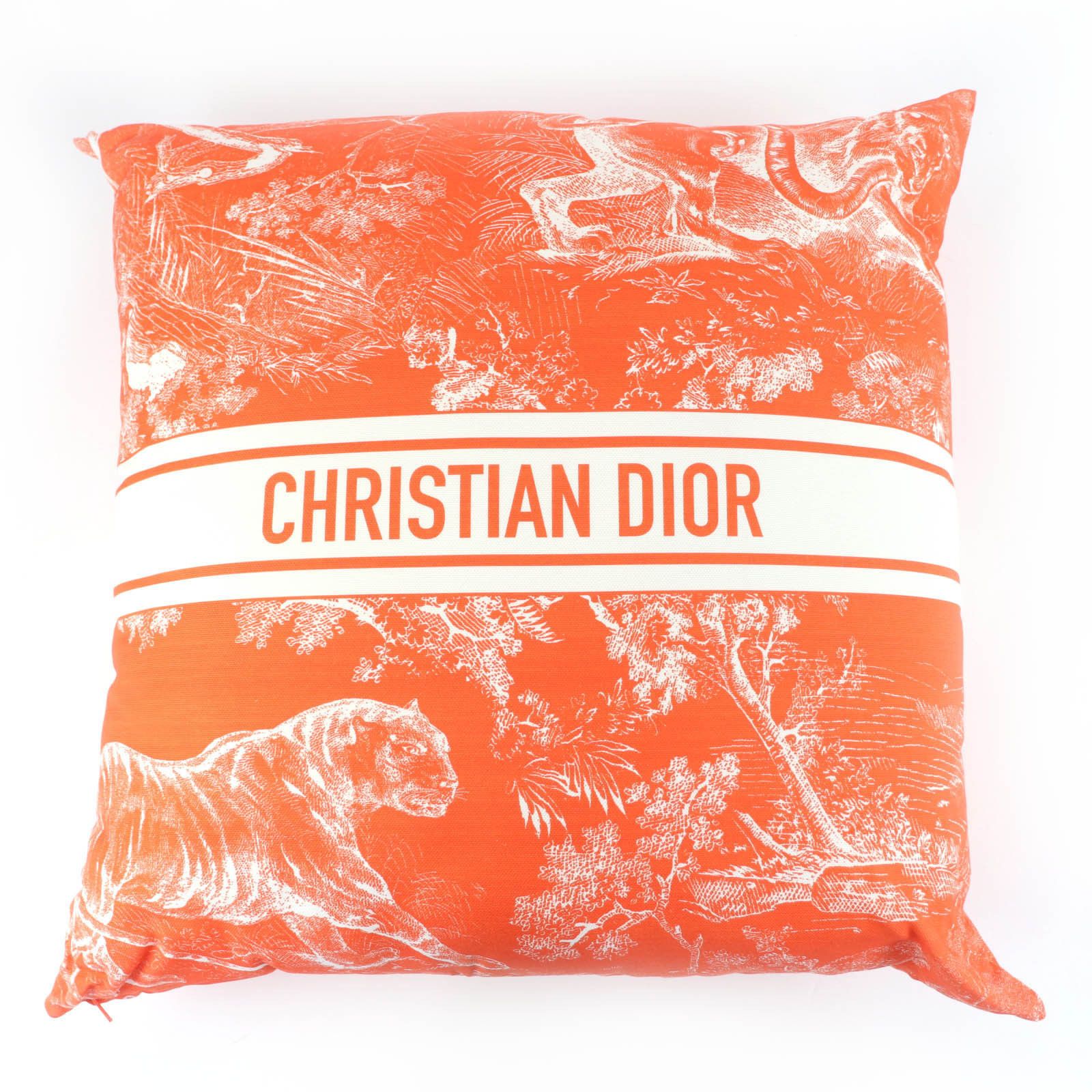 Dior Dior Christian Dior Dioliviera Acrylic Linen Blend Cushion Textile Other HYP02RCO0U DUTY FREE for USA Size ONE SIZE - 1 Thumbnail