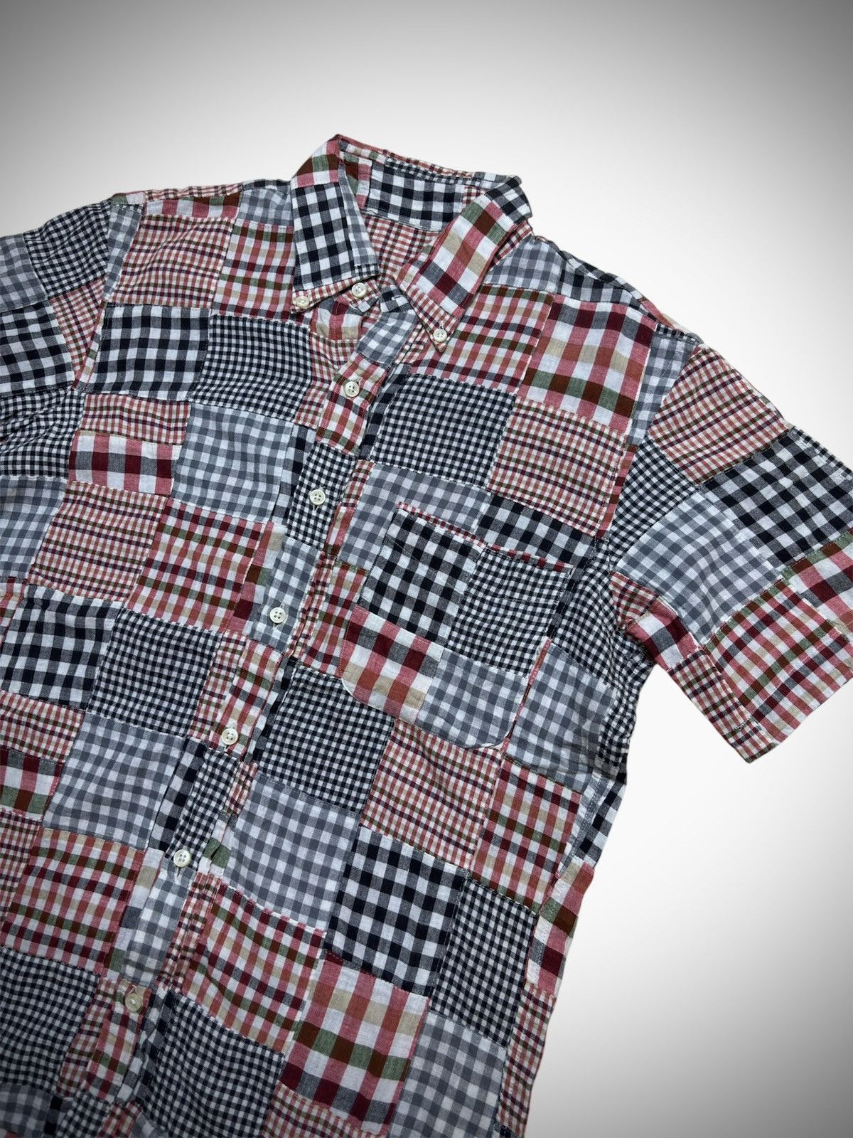 Beams Japan Beams🇯🇵 Japanese Patchwork Multicolor Design Shirt Size US S / EU 44-46 / 1 - 2 Thumbnail