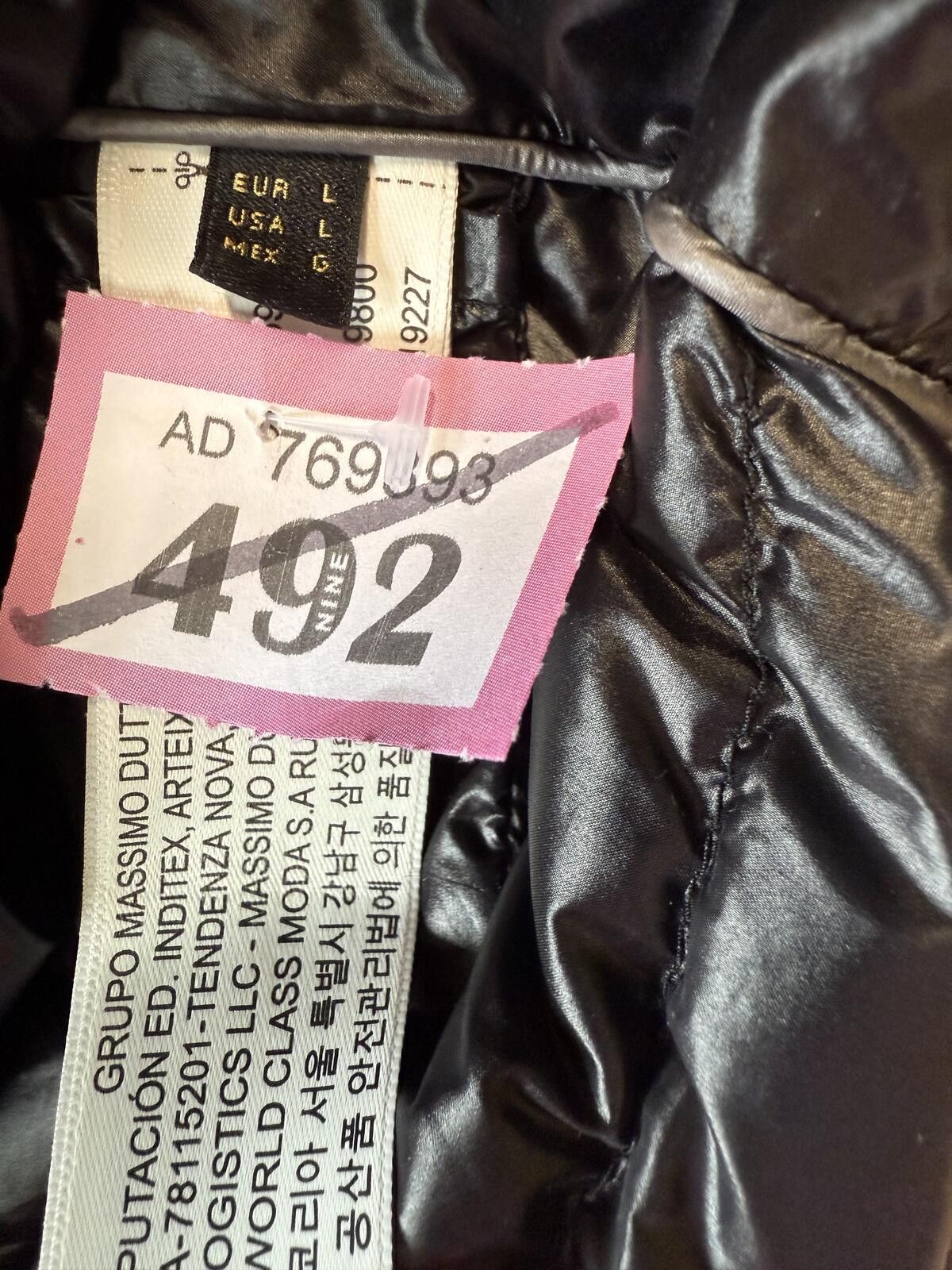 Other Massimo Dutti Water-Repellent Lightweight Down Puffer Jacket Size L / US 10 / IT 46 - 2 Thumbnail