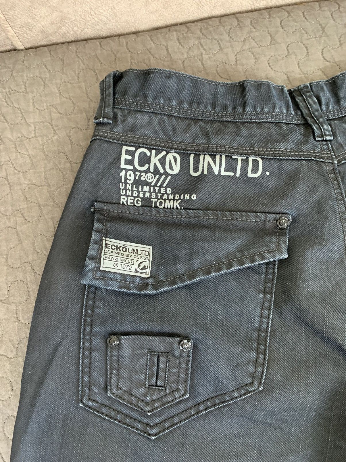 Ecko Unltd. Ecko Unltd. Big Logo Denim Jeans Size US 34 / EU 50 - 19 Thumbnail
