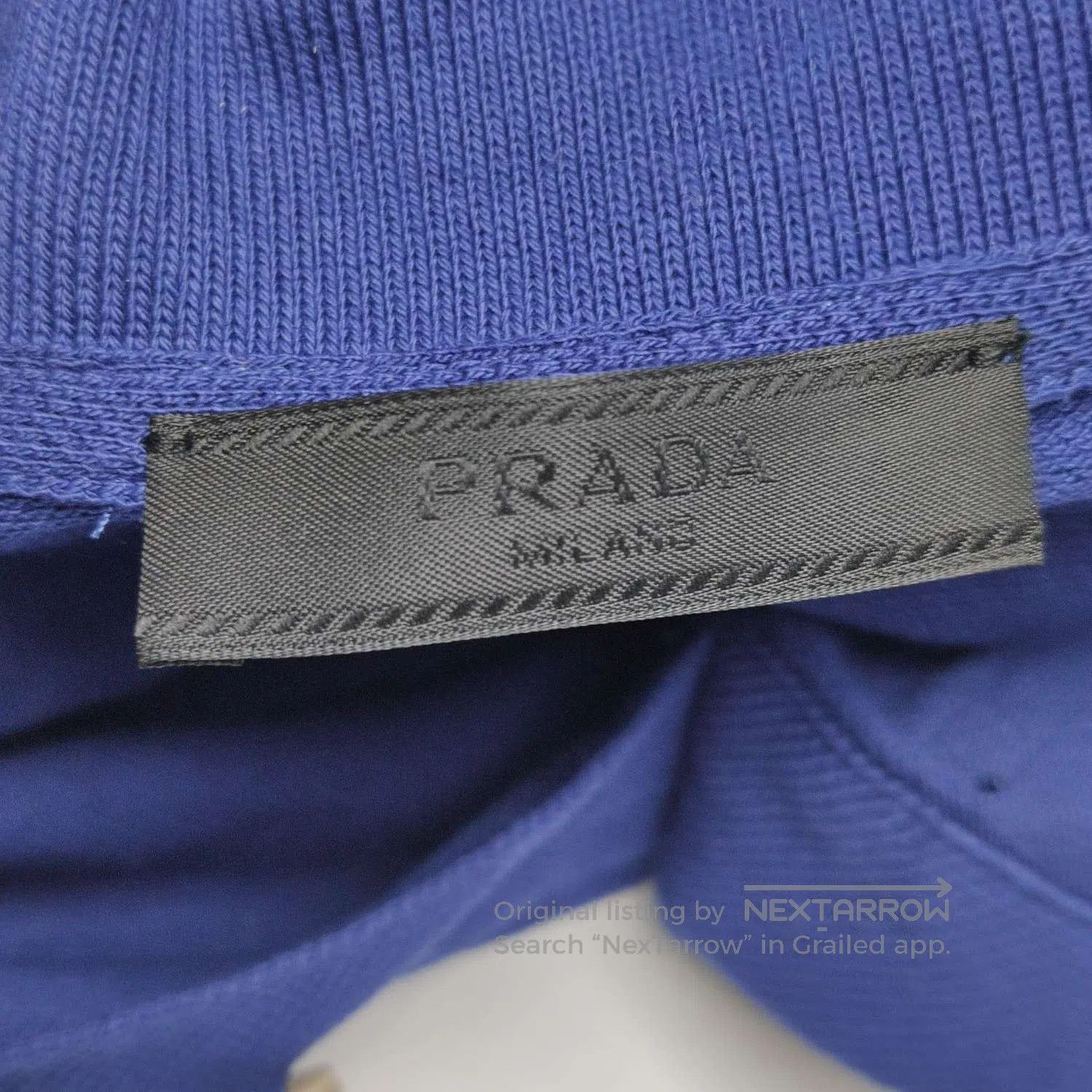 Prada Prada Cotton Logo Button Collar Polo XXXL. Size US XXL / EU 58 / 5 - 3 Thumbnail
