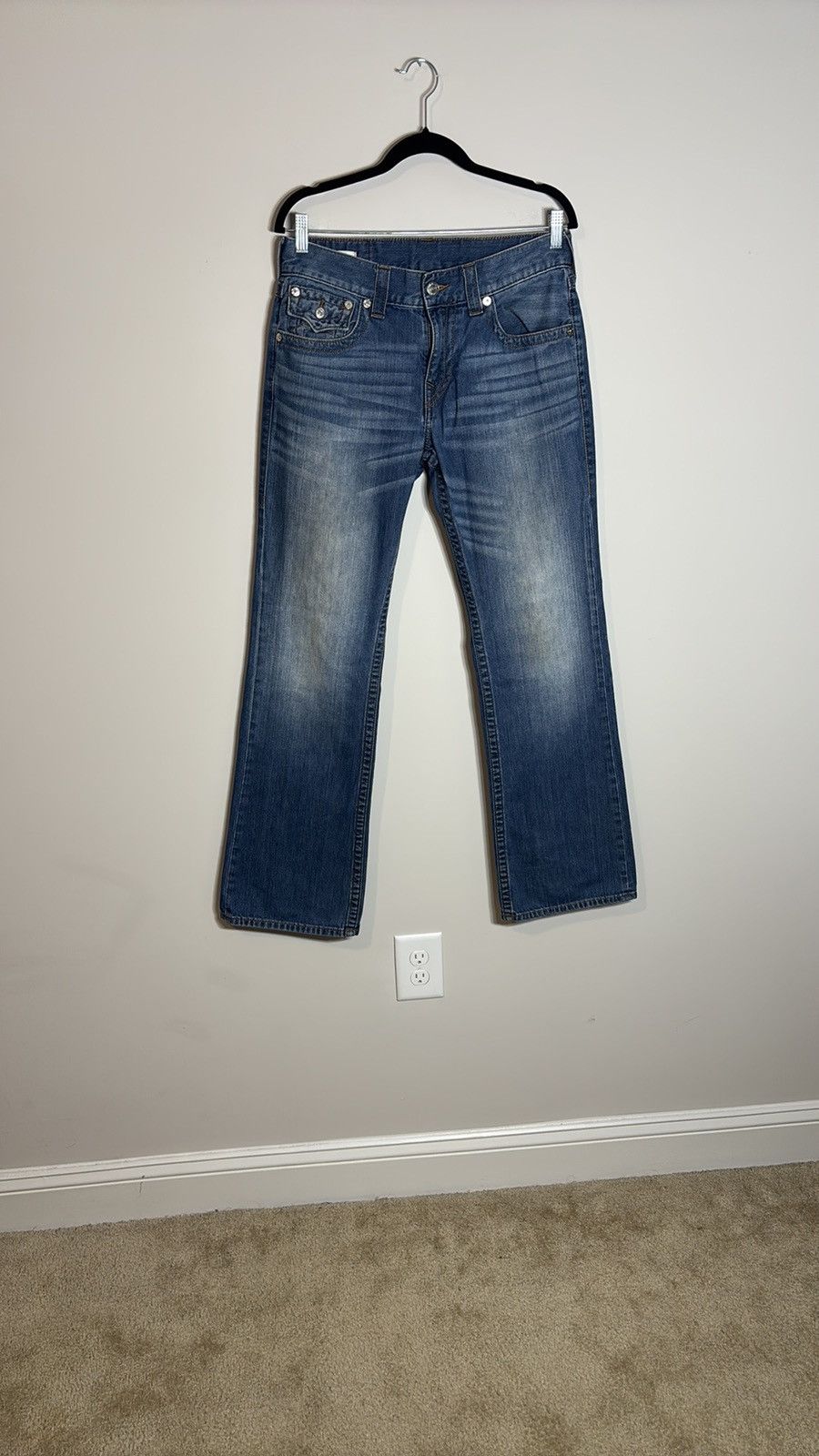 True Religion True Religion Billy Relaxed Bootcut Jeans Size 33" - 1 Thumbnail