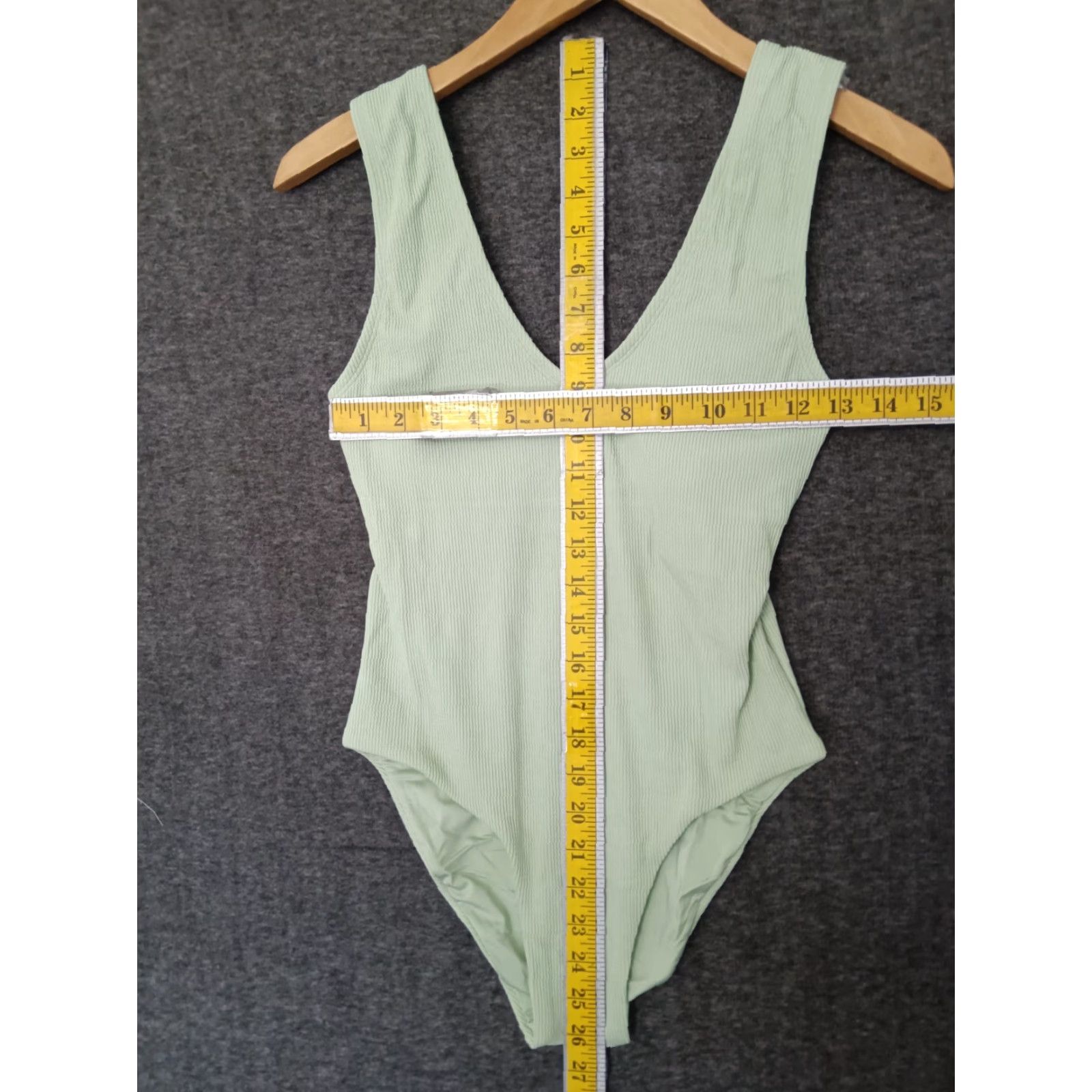 Vintage Toluca One Piece Shirt Women S Eucalyptus Hybrid Ribbed Maxi Belted Swim Sexy Beach Size ONE SIZE - 4 Thumbnail