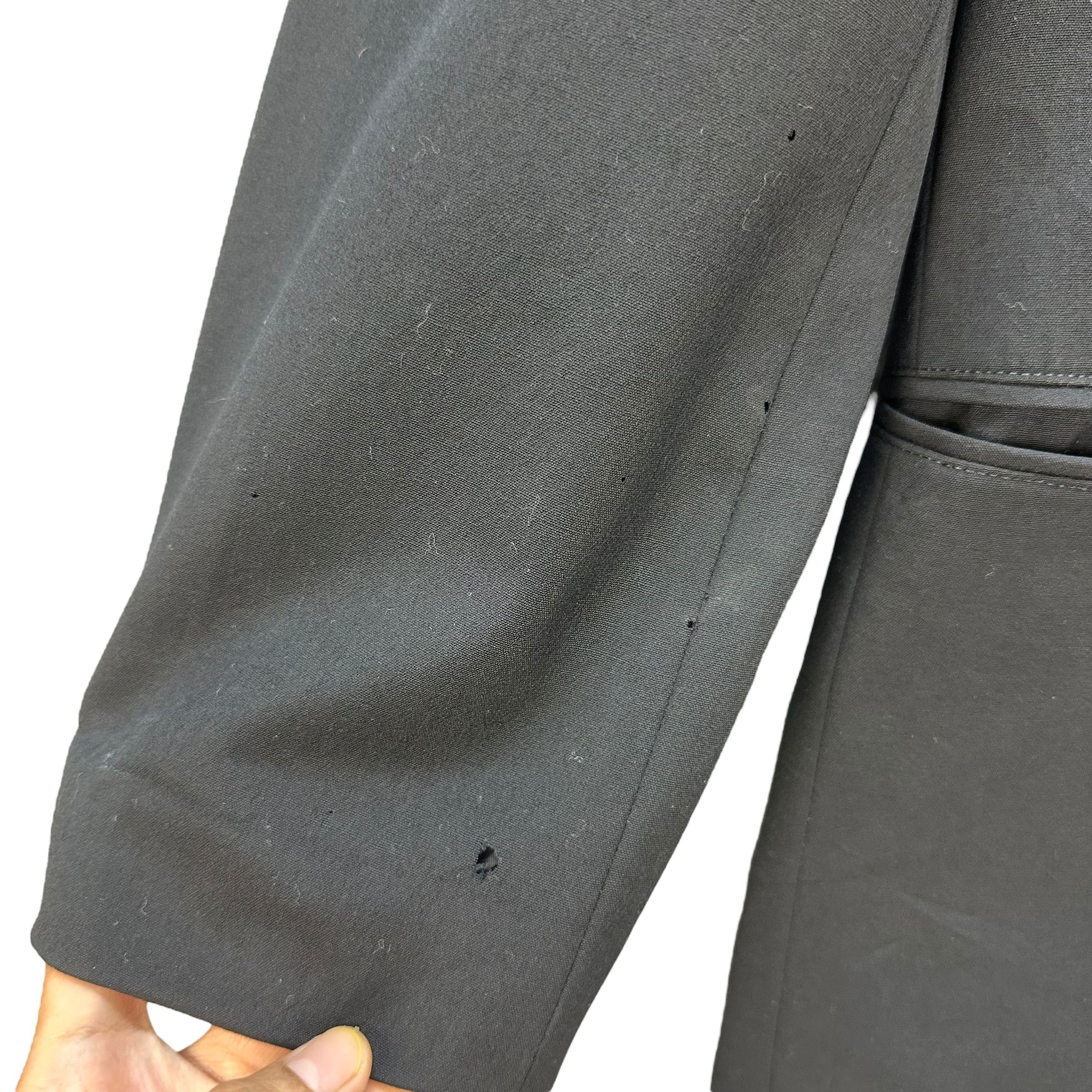 Yohji Yamamoto WORKSHOP DOUBLE BREASTED COLLARLESS JACKET #8716-022 Size US M / EU 48-50 / 2 - 5 Thumbnail