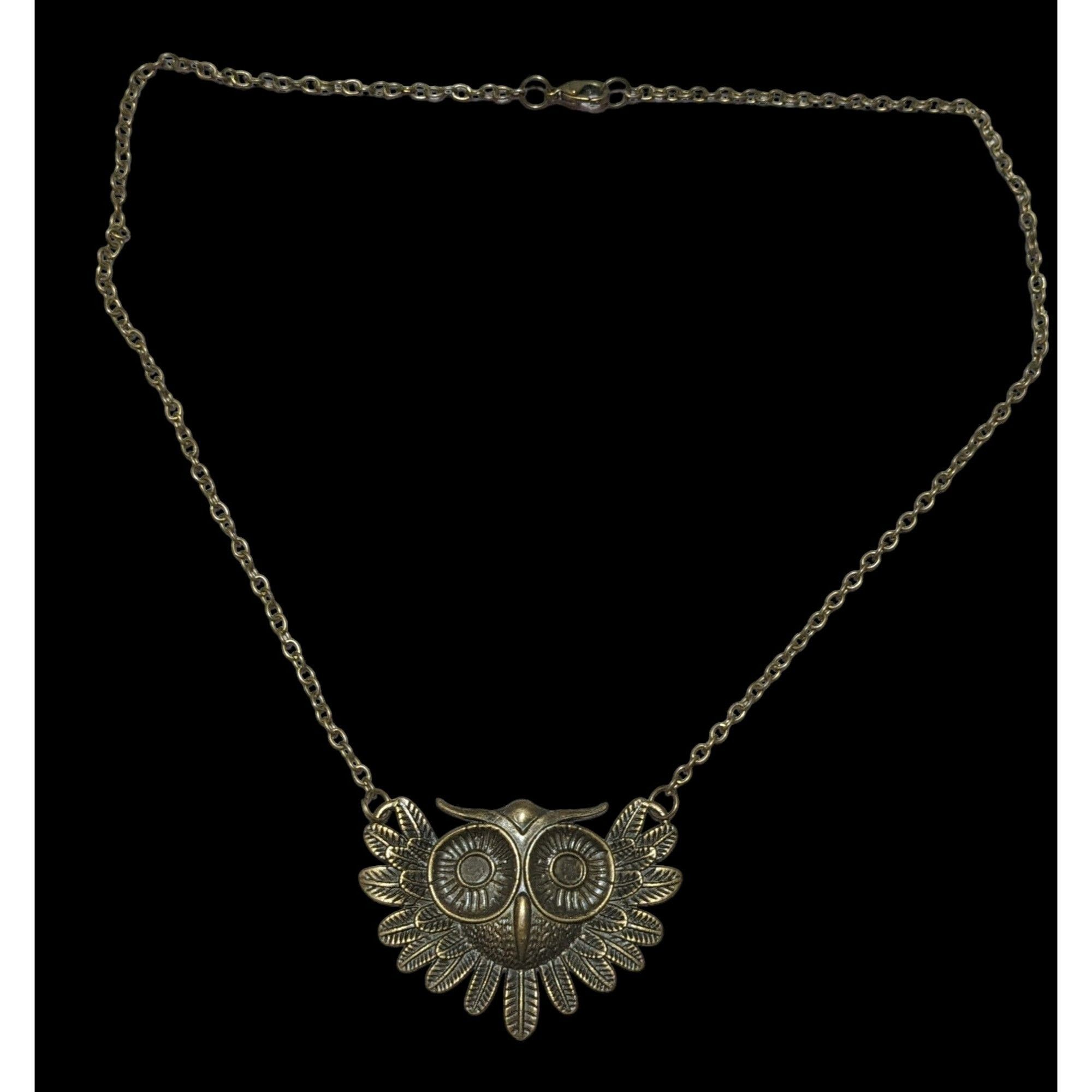 Other Gold Steampunk Owl Necklace Size ONE SIZE - 1 Thumbnail