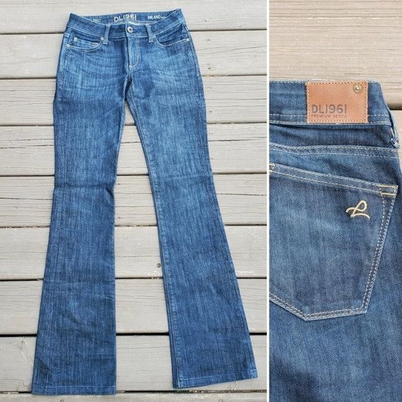 DL1961 DL1961 Milano Boot 1470 Low Rise y2k Medium Wash 4 Way Stret Size 25" / US 0 / IT 36 - 7 Thumbnail