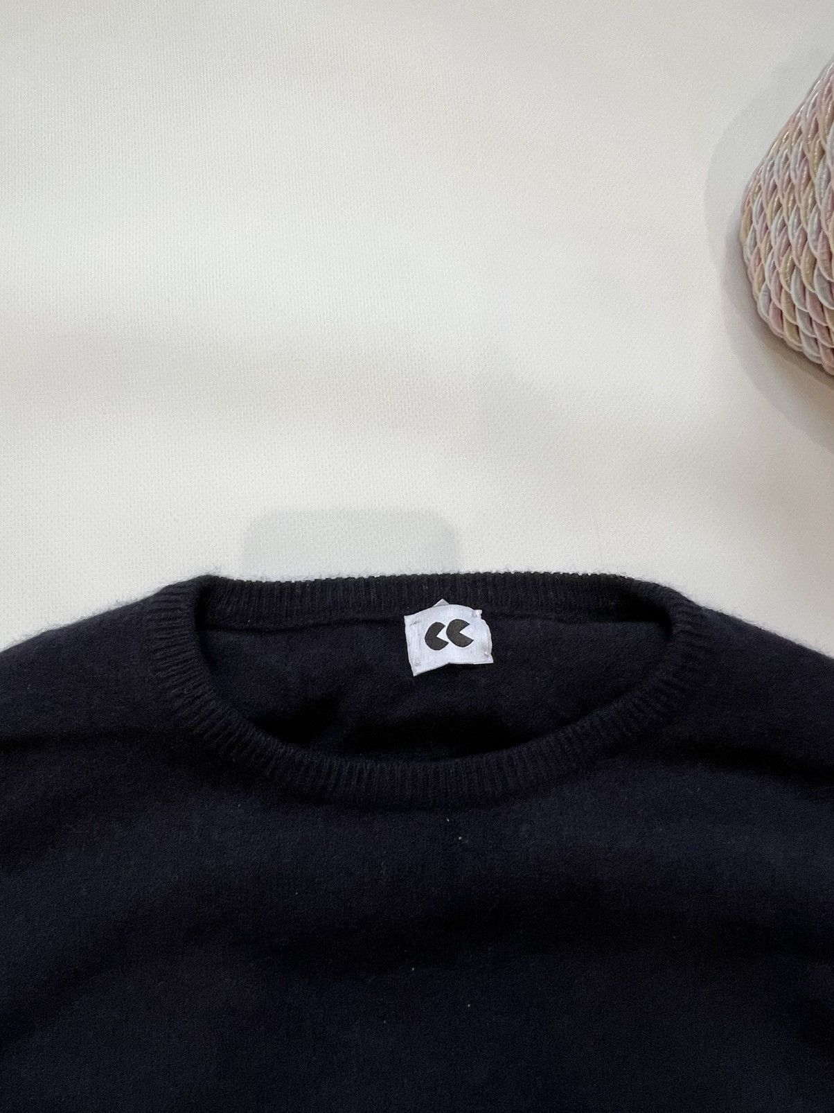 Vintage Mens Wool Sweater Basic Lambswool Classic Size US L / EU 52-54 / 3 - 2 Thumbnail