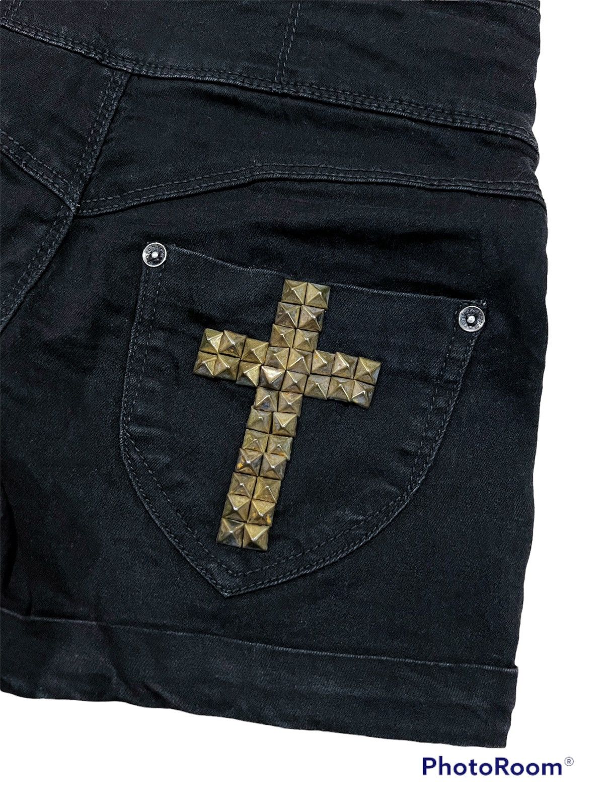 Japanese Brand Opium Cross high waist short 🖤🕷️ Size 26" / US 2 / IT 38 - 3 Thumbnail