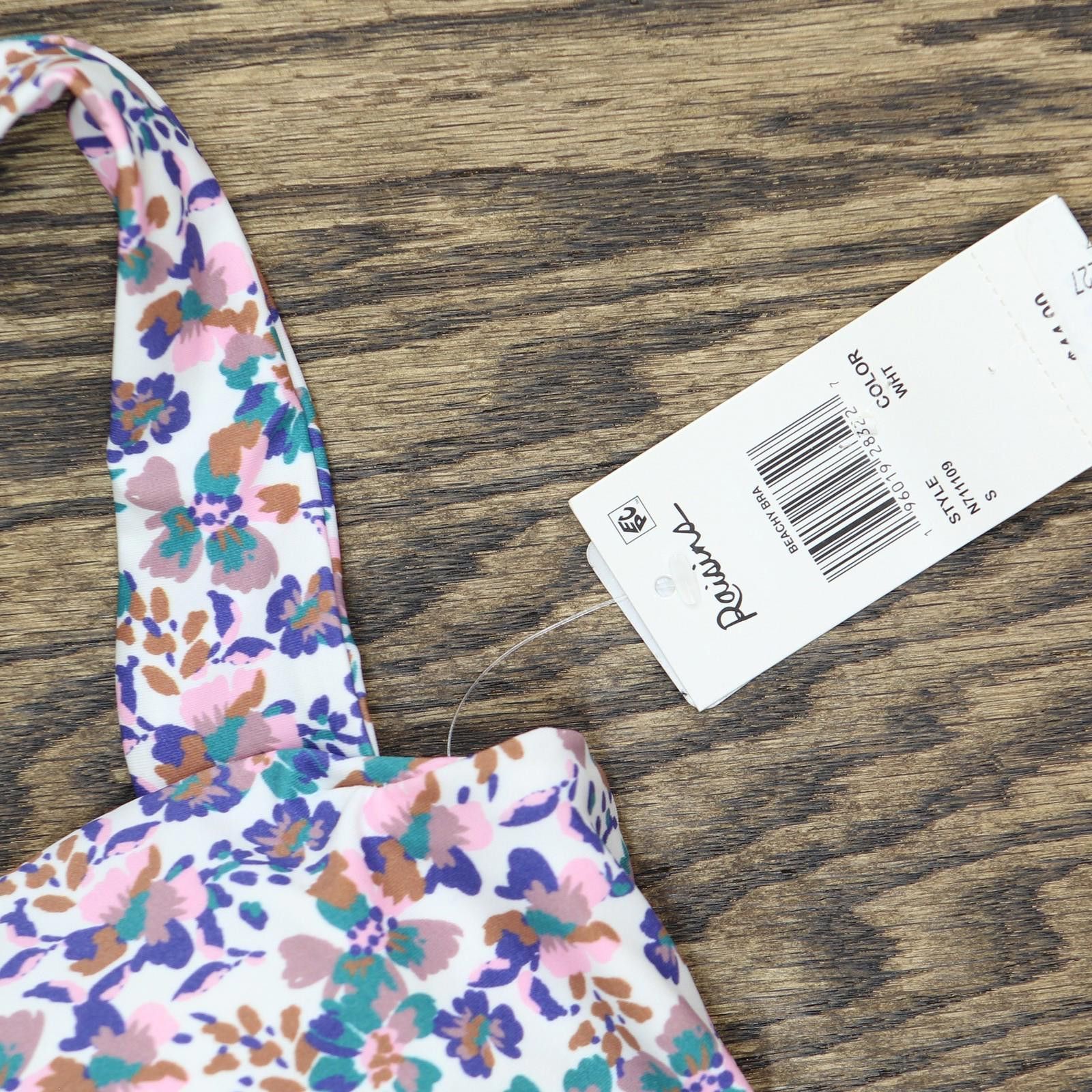 Other Nwt Raisins Bralette Bikini Top N711109 Purple Multi S Size ONE SIZE - 3 Thumbnail