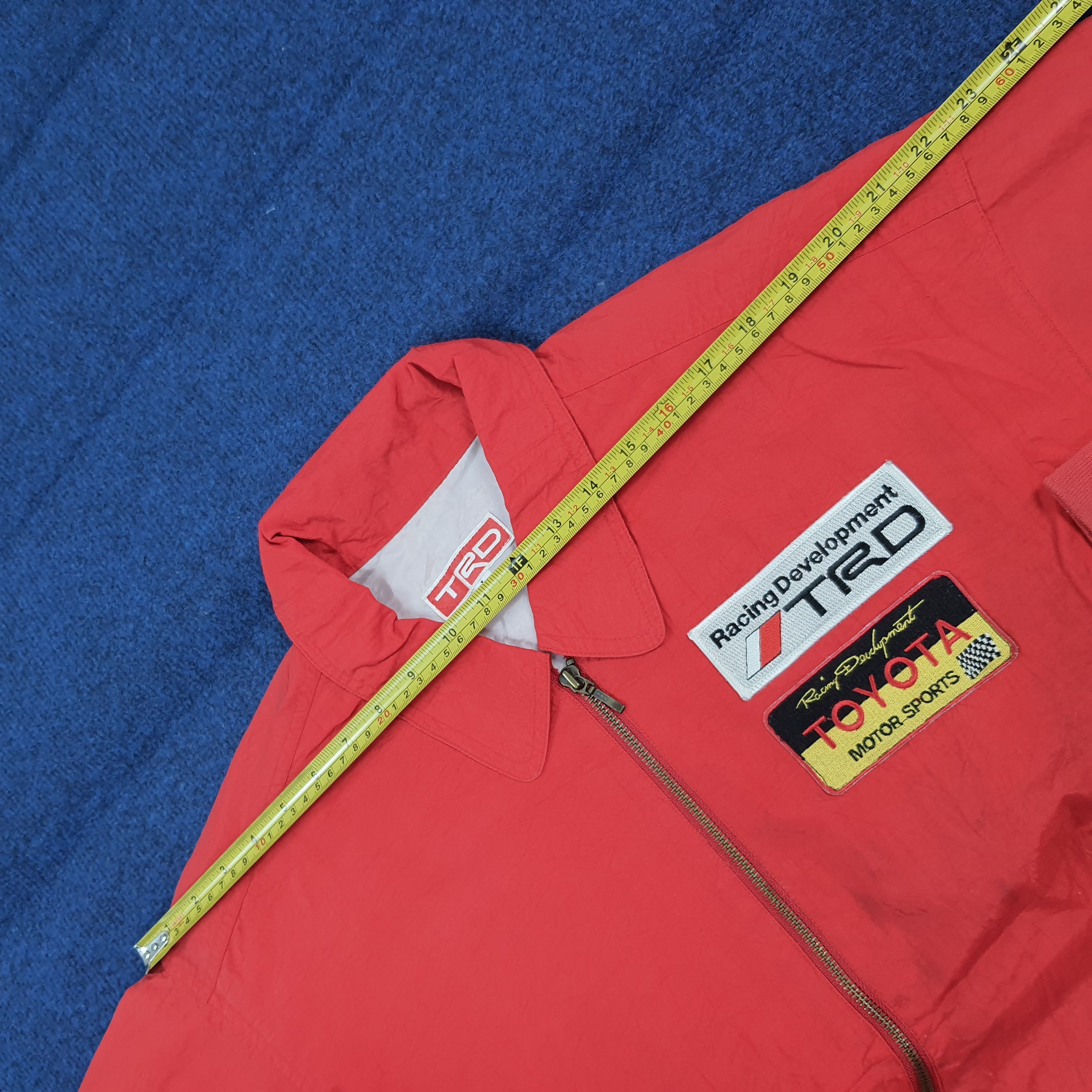 Japanese Brand Vintage 90s Toyota TRD Racing Jacket Red Bomber C300N2 Size US L / EU 52-54 / 3 - 10 Thumbnail