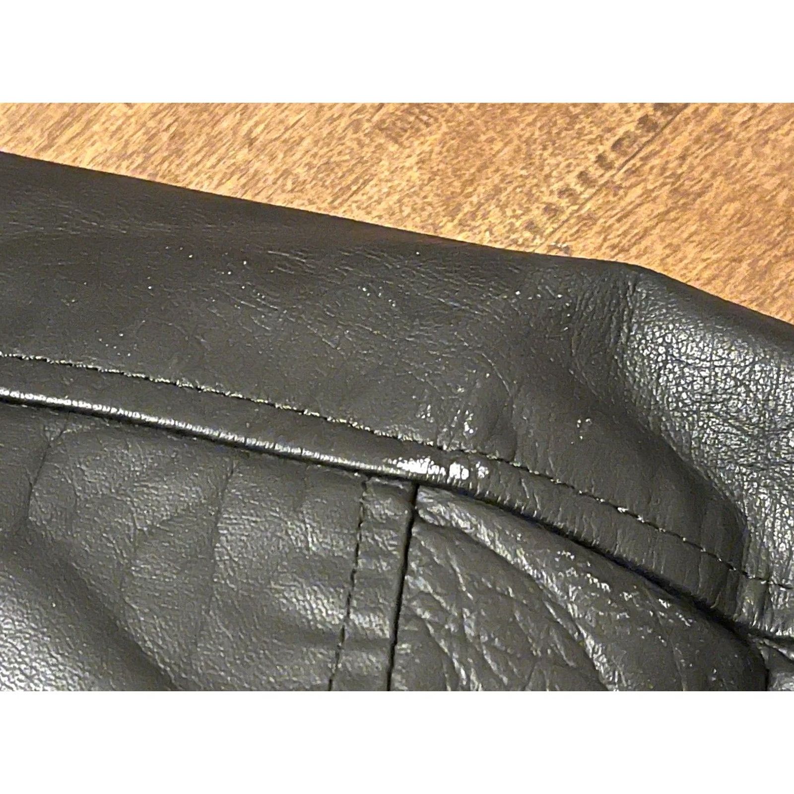 Vintage VINTAGE Mr. Motorcycle Black Leather Moto Biker Riding Jacket Men's Size 40 Jacket Mens Black Leather Biker Motorcycle Theme 40 Size US XXS / EU 40 - 8 Thumbnail