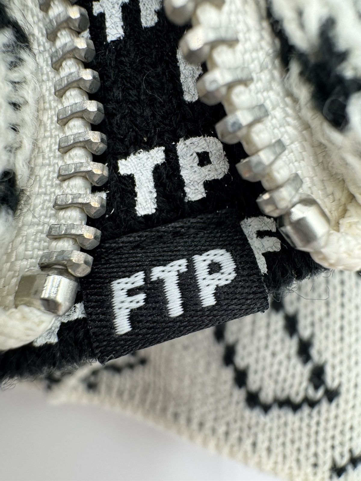 Fuck The Population FTP Zipper Beanie Skully Cream Size ONE SIZE - 7 Thumbnail