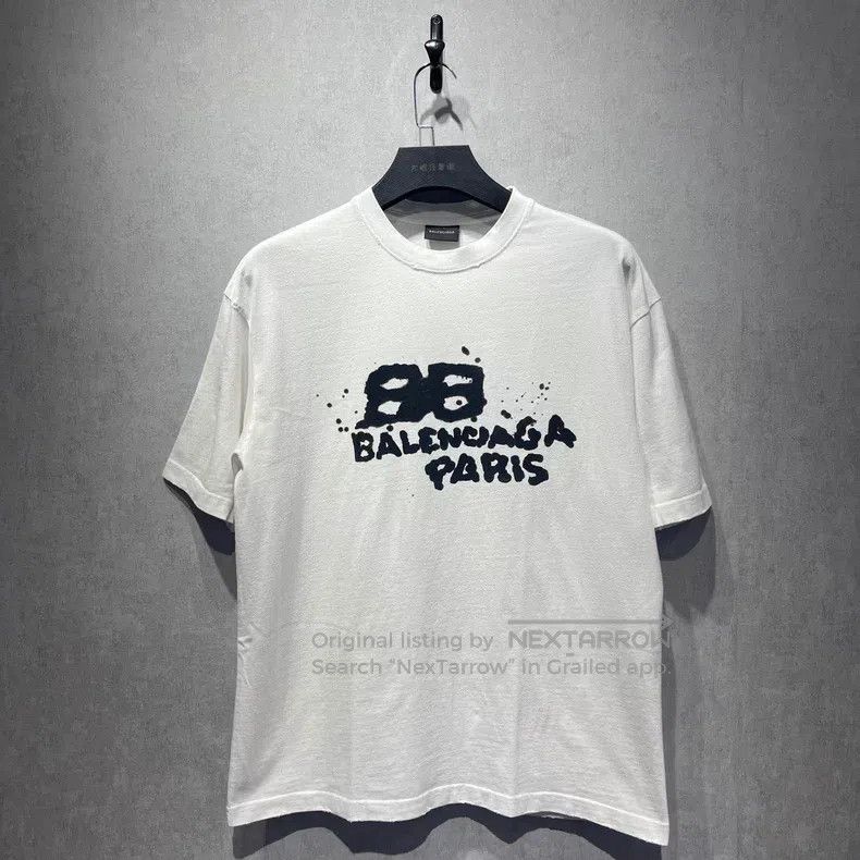 Balenciaga Balenciaga Double B Inkjet Lettering Printed Pattern Short Size US XS / EU 42 / 0 - 1 Thumbnail