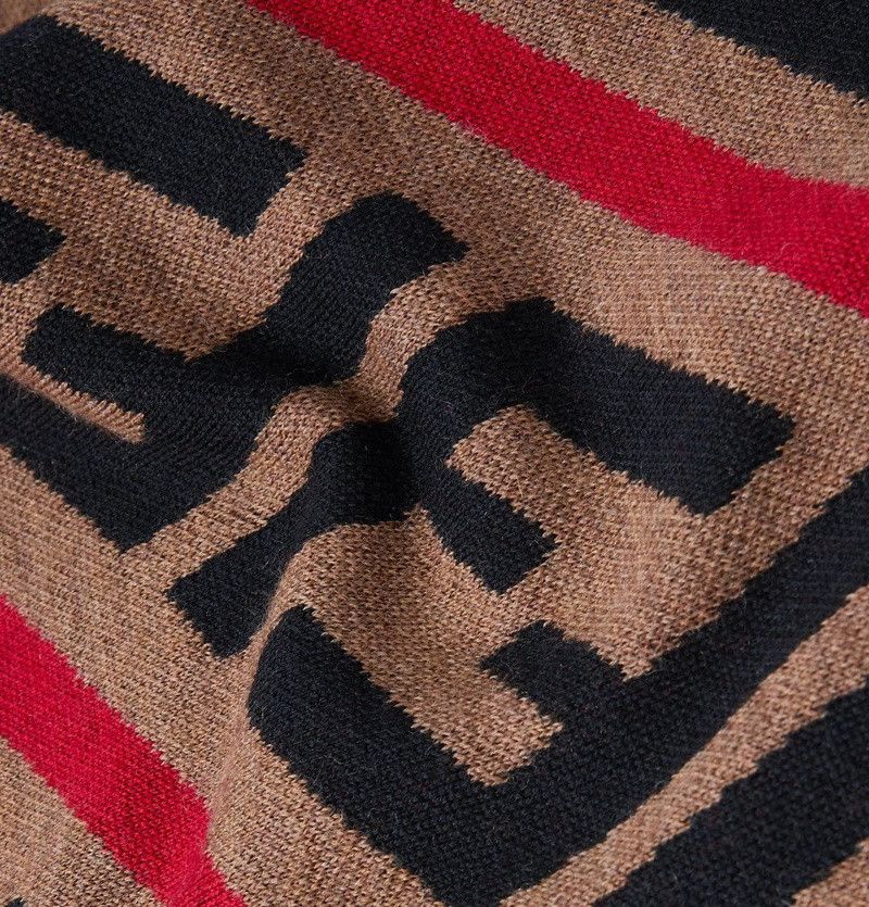Fendi FENDI BROWN WOOL FOREVER FENDI ALL-OVER TURTLENECK Size US M / EU 48-50 / 2 - 2 Thumbnail