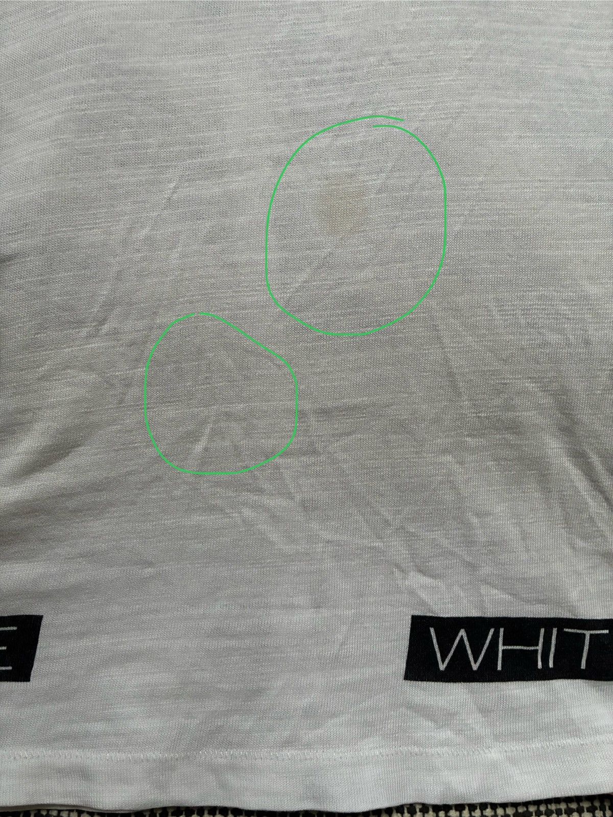 Off-White Off-White x Virgil Abloh "Blue Collar" Tee Size US M / EU 48-50 / 2 - 11 Thumbnail