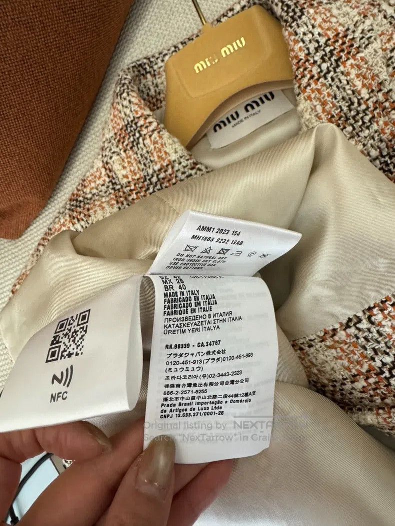 Miu Miu Miu Miu 40 Pink tweed coat in early autumn Size M / US 6-8 / IT 42-44 - 3 Thumbnail