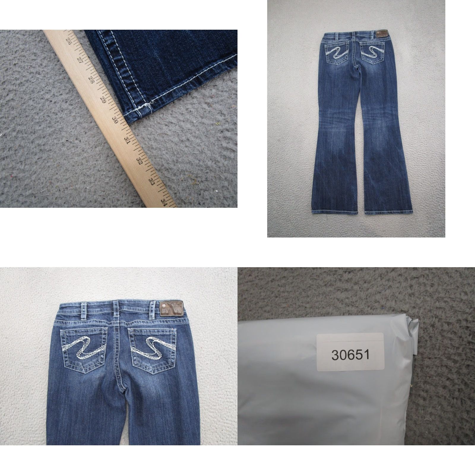 Silver Jeans Co. Silver Jeans Co Aiko Bootcut Blue Stretch Denim Jeans Women's 31x31 Y2K Size 31 Blue Bootcut Denim Women’s Jeans Y2K Stretch Aiko Silver Jeans Co Size 24" / US 00 / IT 34 - 9 Thumbnail