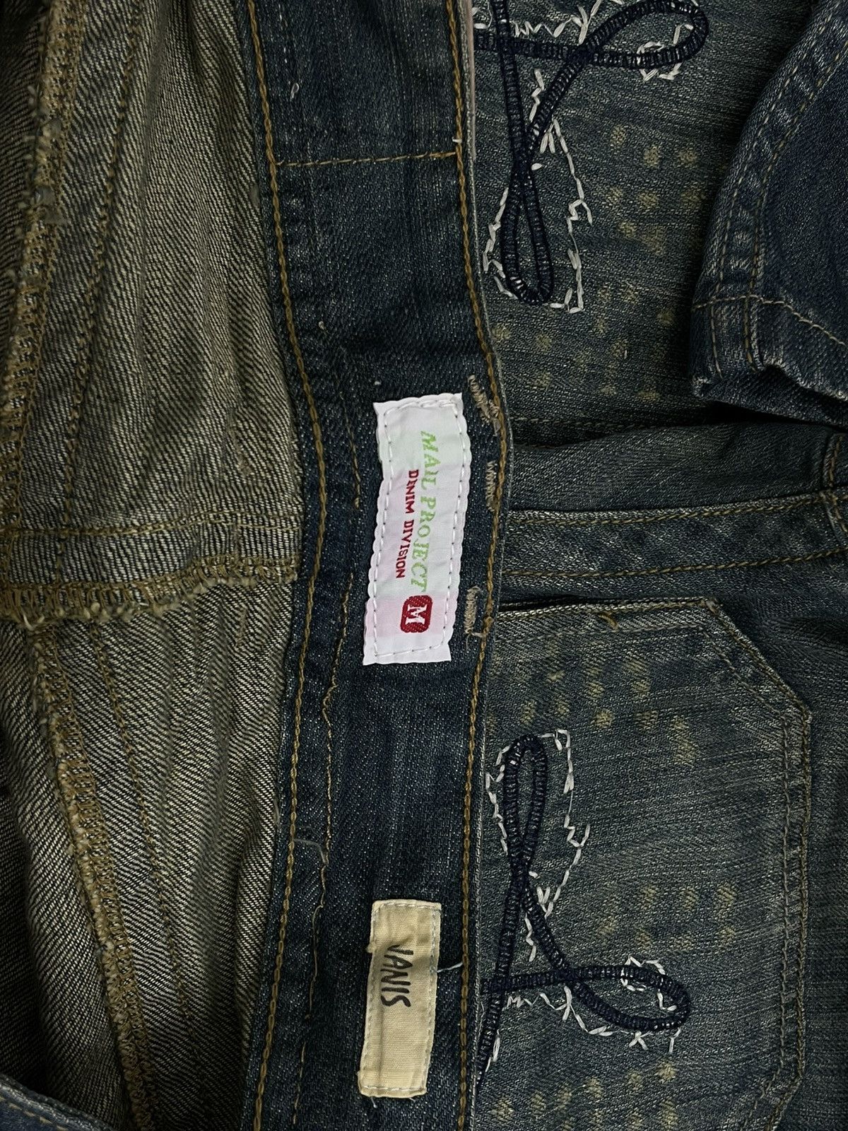 Japanese Brand Vintage Japan 90’s Mail Project Denim Division Flared Denim Size US 30 / EU 46 - 12 Thumbnail