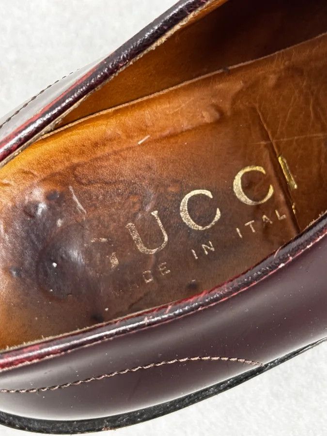 Gucci 2010s Gucci Bordeaux Leather Derbys Shoes Size US 10 / EU 43 - 7 Thumbnail