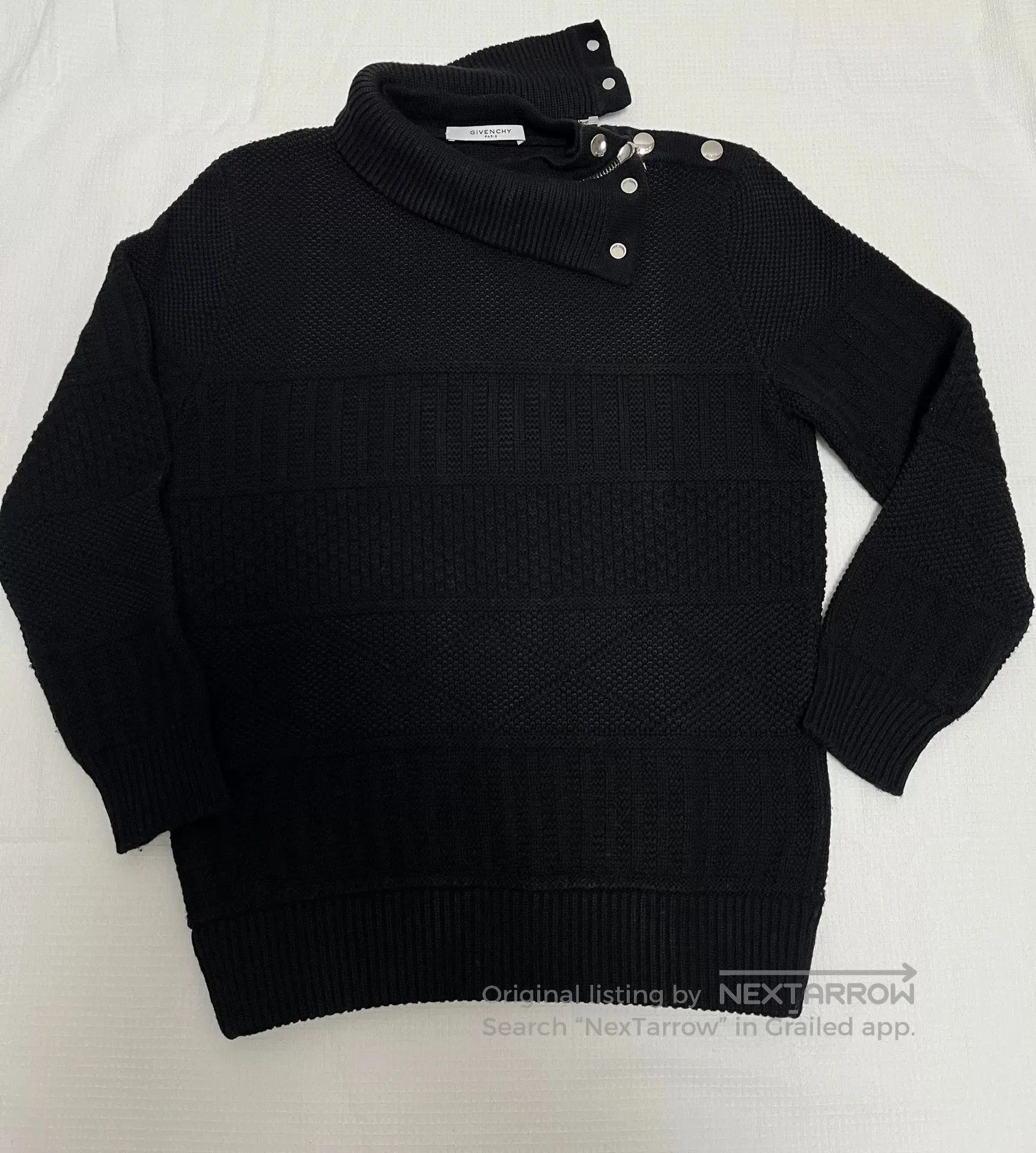 Givenchy Givenchy Zipper Snap Button Sweater L. Size US L / EU 52-54 / 3 - 1 Thumbnail