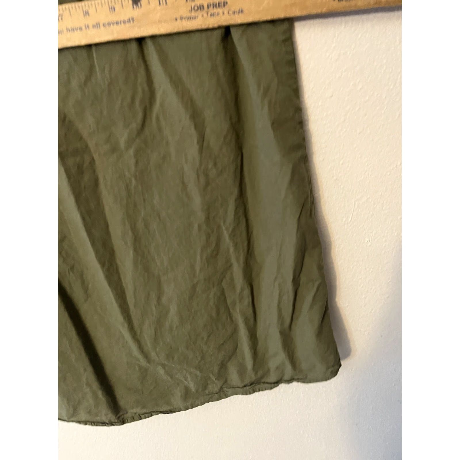 J.Crew J.CREW Shirt Women Sleeveless Button-Up Top Green XXS Pockets 2XS Regular Size Size XXS / US 00 / IT 34 - 4 Thumbnail