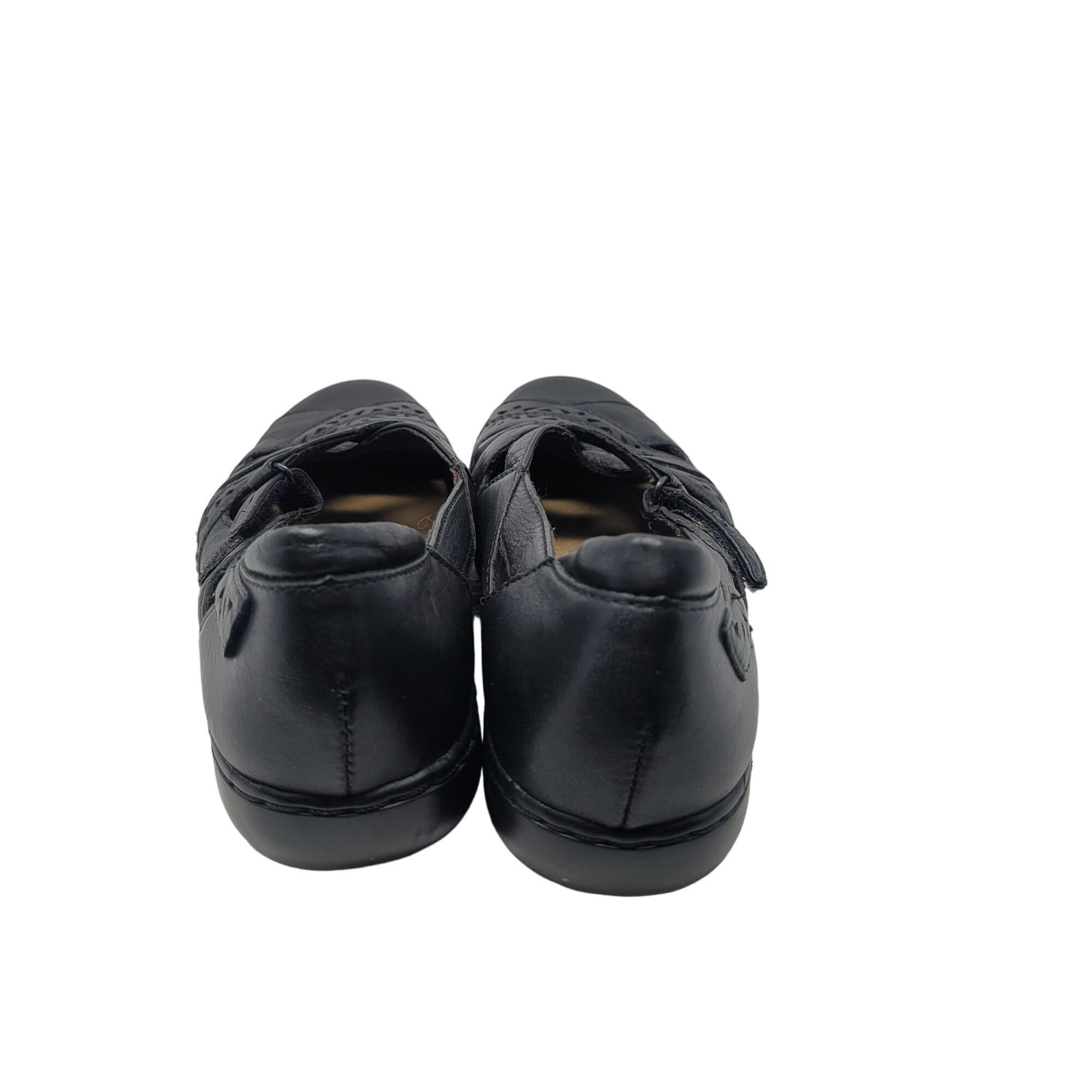 Clarks Y2K Clarks Bendables Leather Mary Janes 9.5 Black Flats Twee Size US 9.5 / IT 39.5 - 8 Thumbnail
