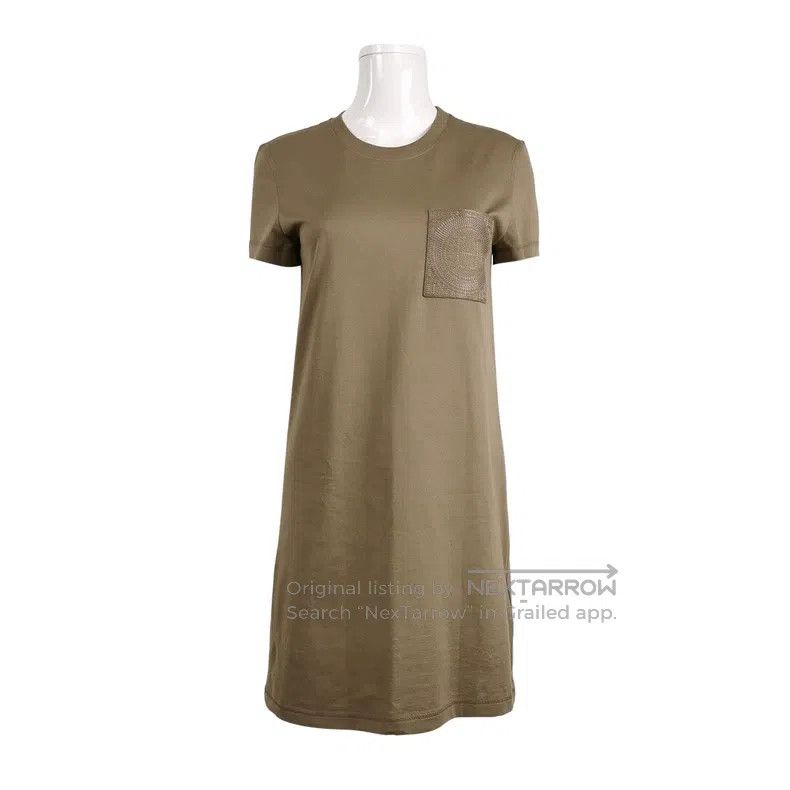 Hermes Hermes Pure cotton logo patterned round-neck dress Size XS / US 0-2 / IT 36-38 - 1 Thumbnail