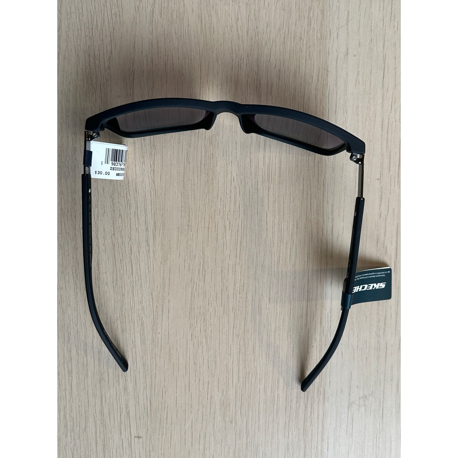 SKECHERS Skechers Black Matte Wayfarer Polarized Sunglasses - New Size ONE SIZE - 5 Thumbnail