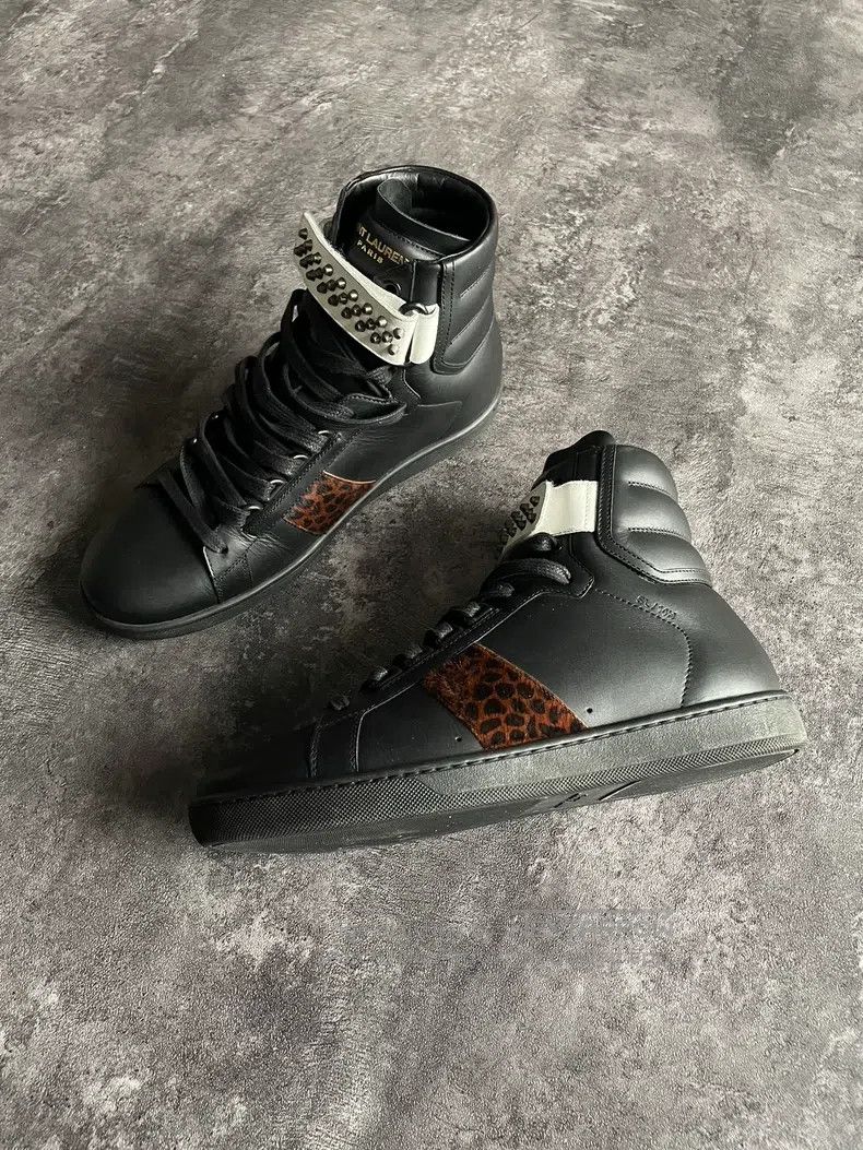 Saint Laurent Paris Saint Laurent Paris Leopard Print Patch Magic Tape Studs S Size US 6.5 / EU 39-40 - 3 Thumbnail