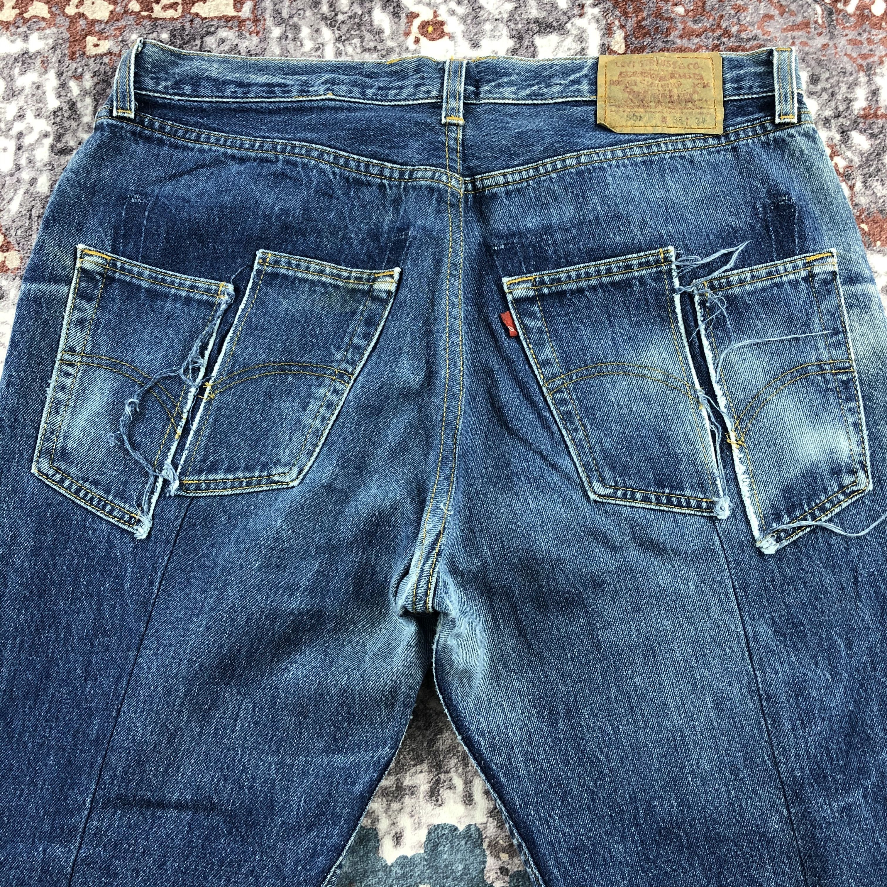 Levi's × Vintage 90s Vintage Blue Wash Levis 501 Jeans-JM2300 Size US 36 / EU 52 - 5 Thumbnail