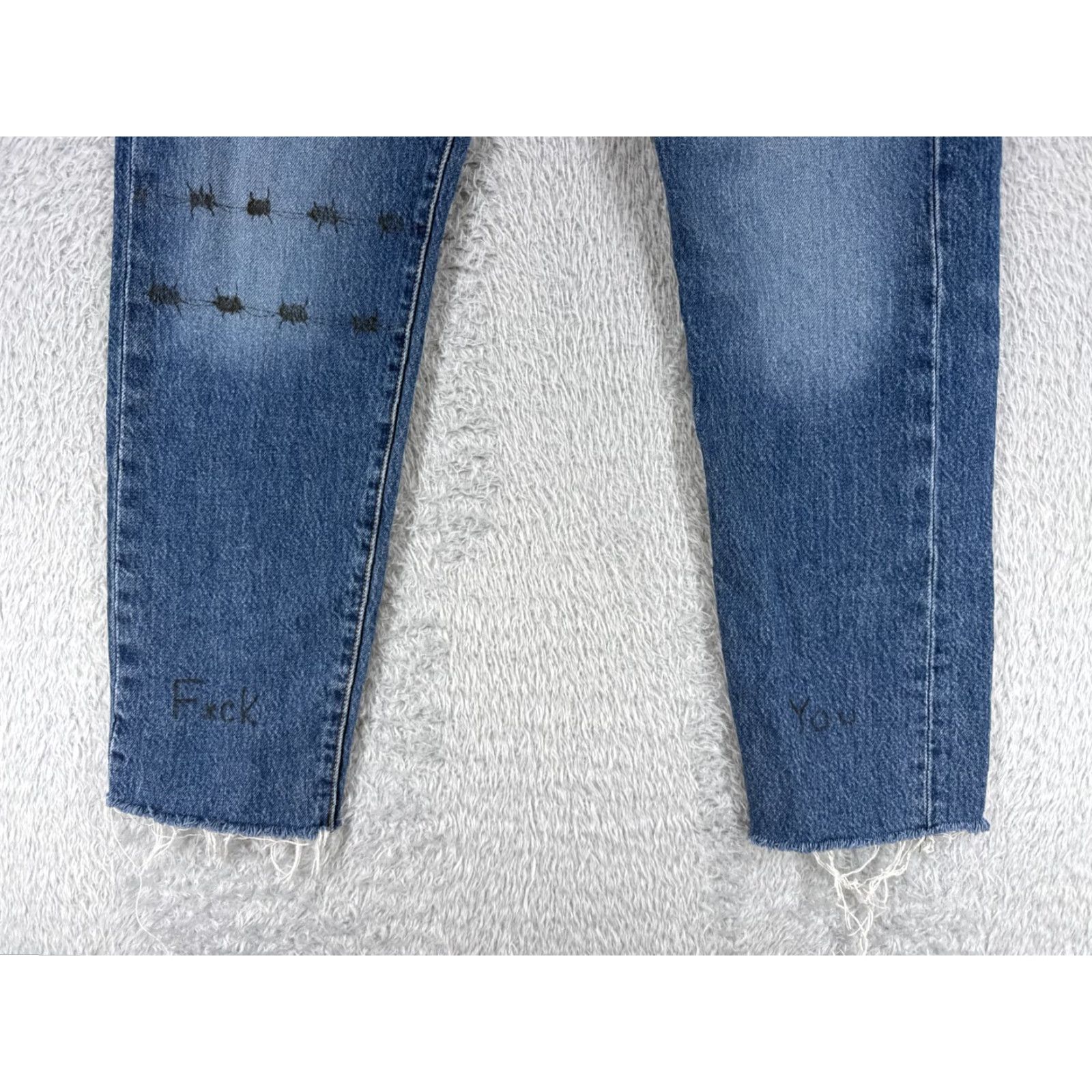 Levi's Levis Jeans Womens 27 Blue Denim 501 XX Tapered Slim Regular 5-Pocket Denim Blue Size 27" / US 4 / IT 40 - 2 Thumbnail