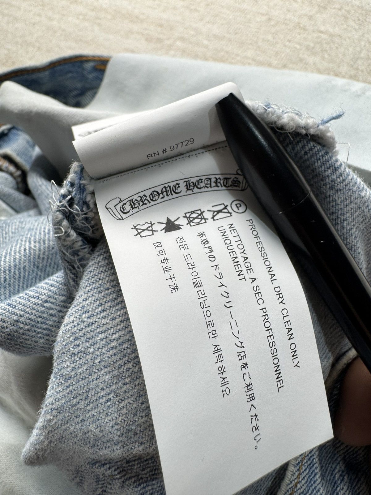 Chrome Hearts × Gallery Dept. OG chrome hearts 5001 jean 31 Size US 31 - 15 Thumbnail