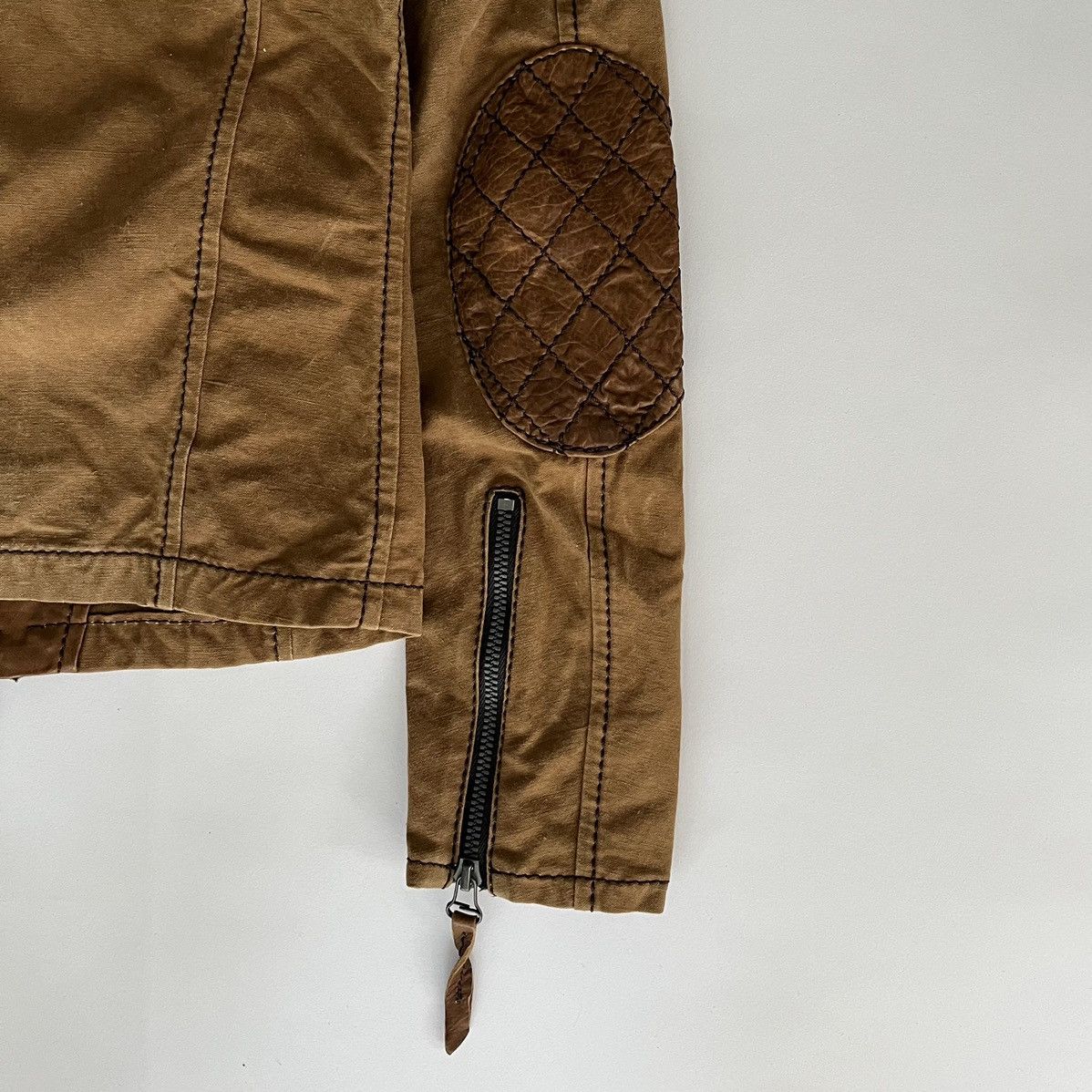 Isamu Katayama Backlash Isamu Katayama Backlash AW09 Cotton Leather Moto Jacket Size US S / EU 44-46 / 1 - 7 Thumbnail