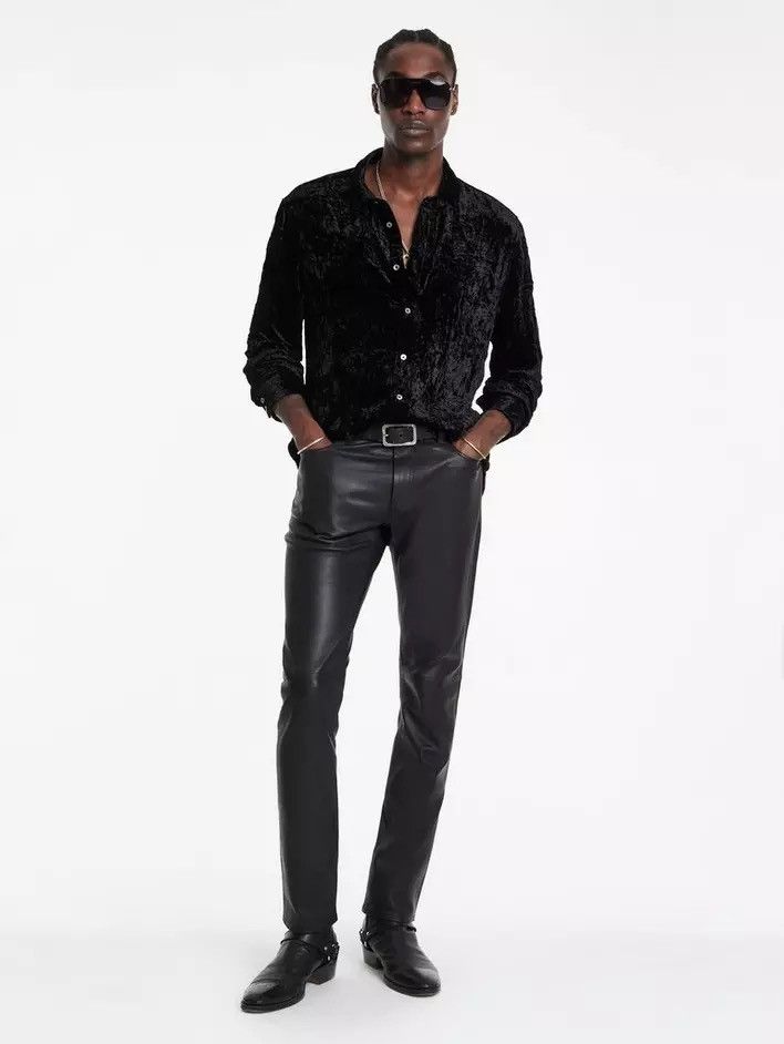 John Varvatos Rocker leather Pants size 30 Size US 30 / EU 46 - 4 Thumbnail
