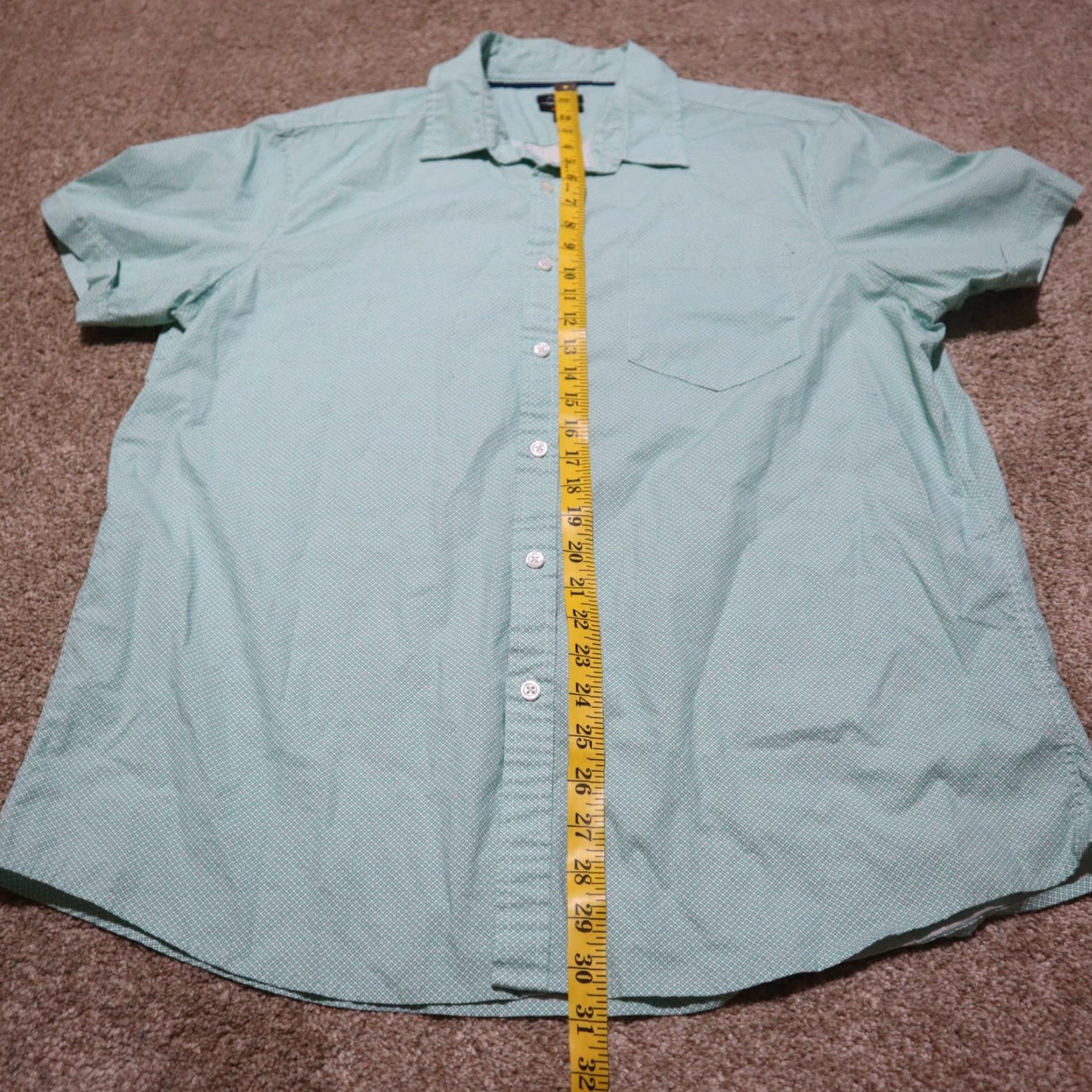 Apt. 9 Apt.9 Blue Shirt Button-Up Long Sleeve Mens XL Slim Fit Check Pattern Button Down Collared Shirt Size US XL / EU 56 / 4 - 6 Thumbnail