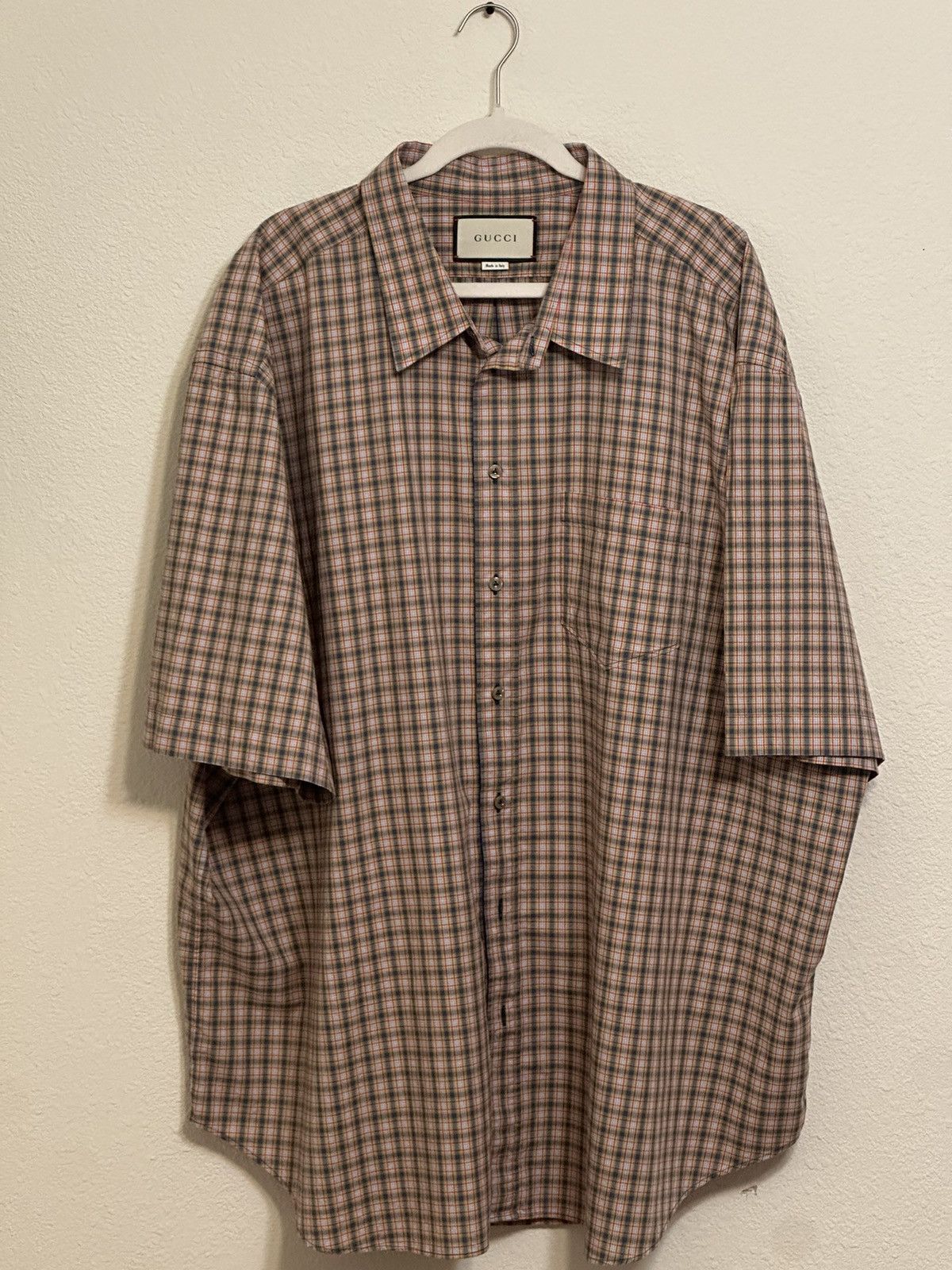 Gucci Short Sleeve Overshirt Size US L / EU 52-54 / 3 - 1 Thumbnail
