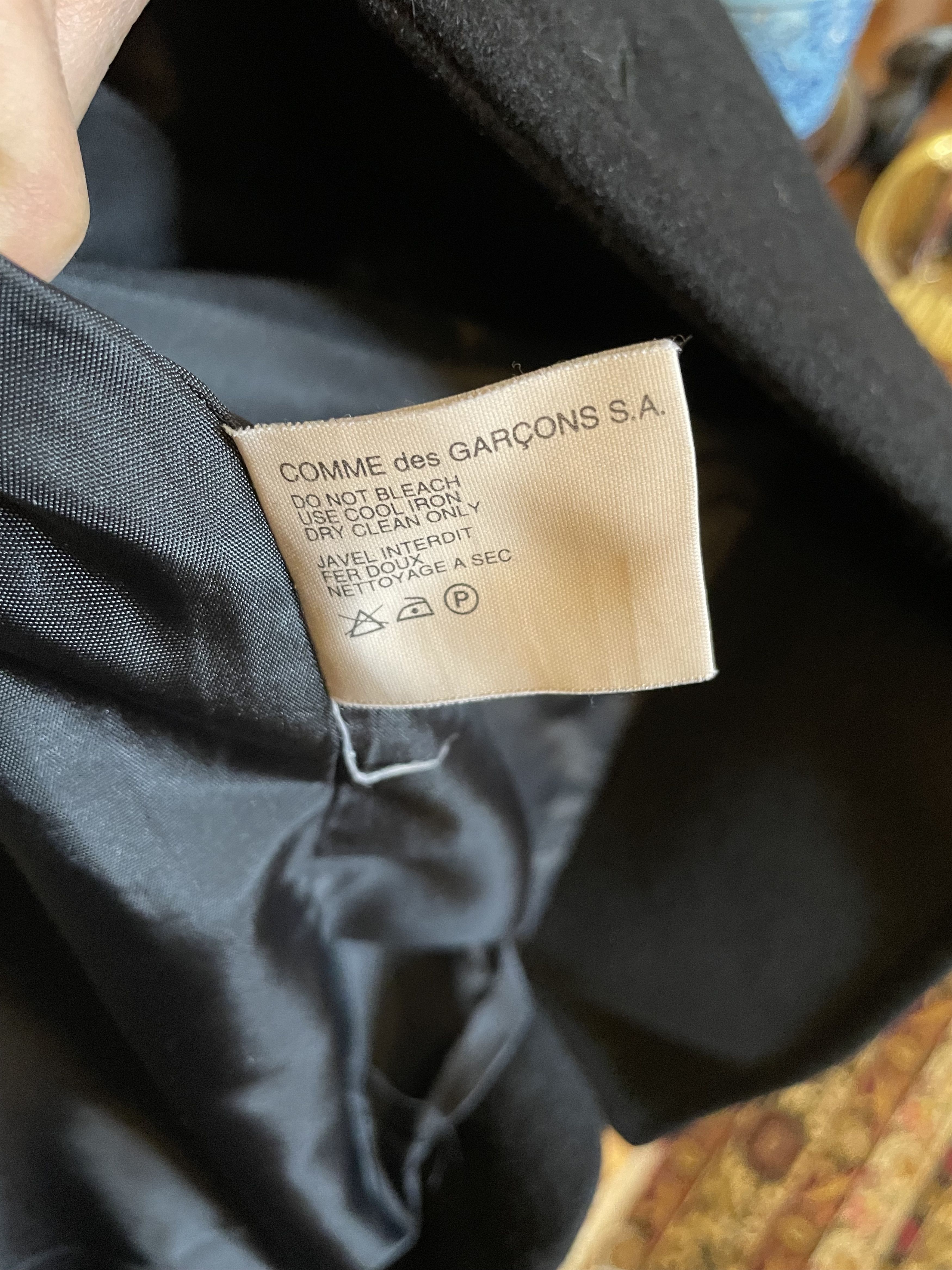 Comme des Garcons Double Breasted Heavy Wool Overcoat Size US S / EU 44-46 / 1 - 6 Thumbnail