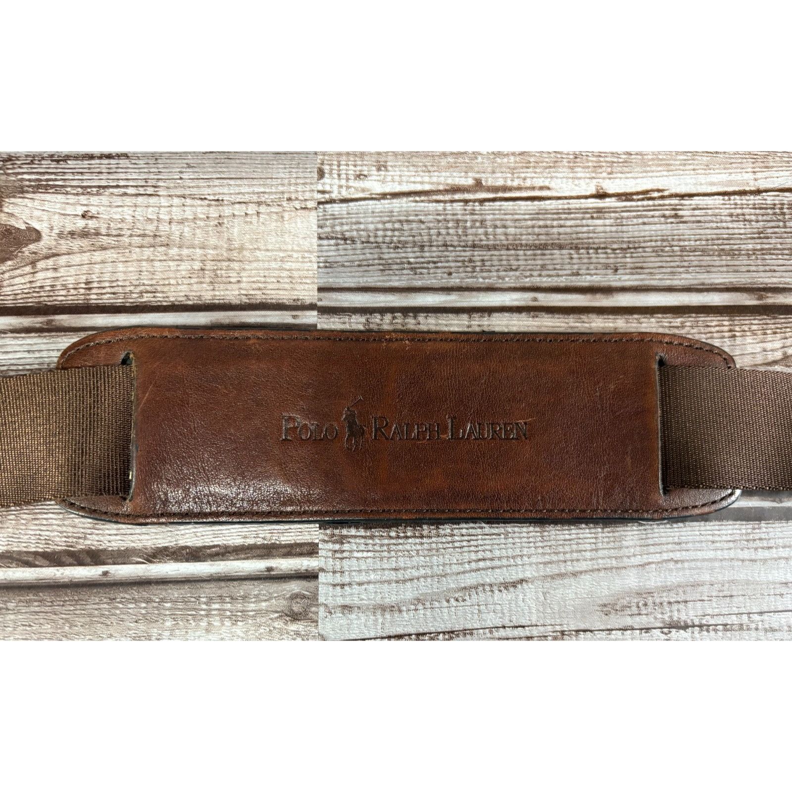 Polo Ralph Lauren Polo Ralph Lauren Leather Canvas Heritage Logo Messenger Lap Size ONE SIZE - 12 Thumbnail
