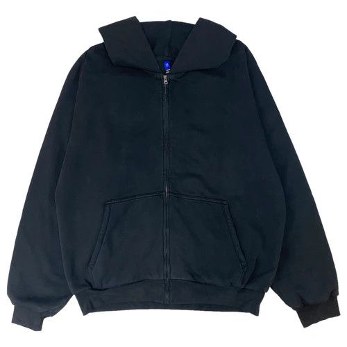 Gap YEEZY X GAP BLACK UNRELEASED ZIP UP HOODIE - BLACK HOODIE | Grailed